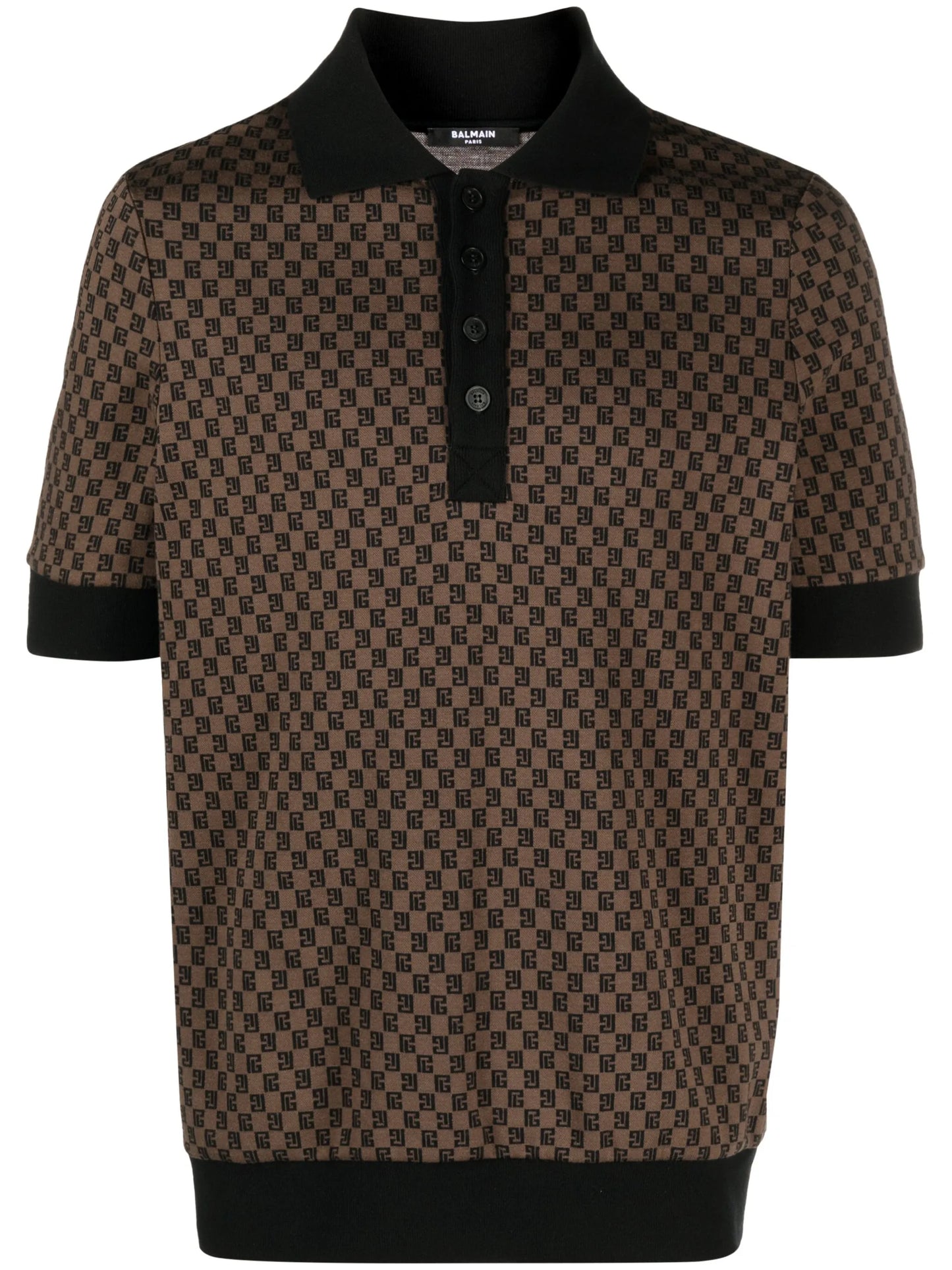 Mini Monogram-jacquard polo shirt
