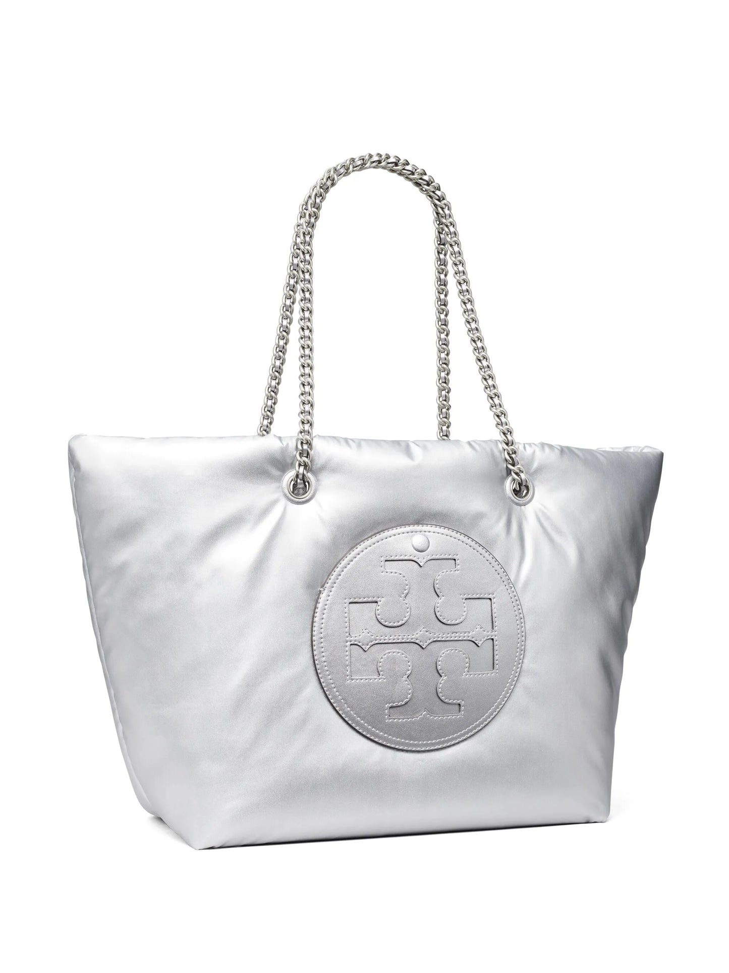Ella Chain Soft metallic tote bag