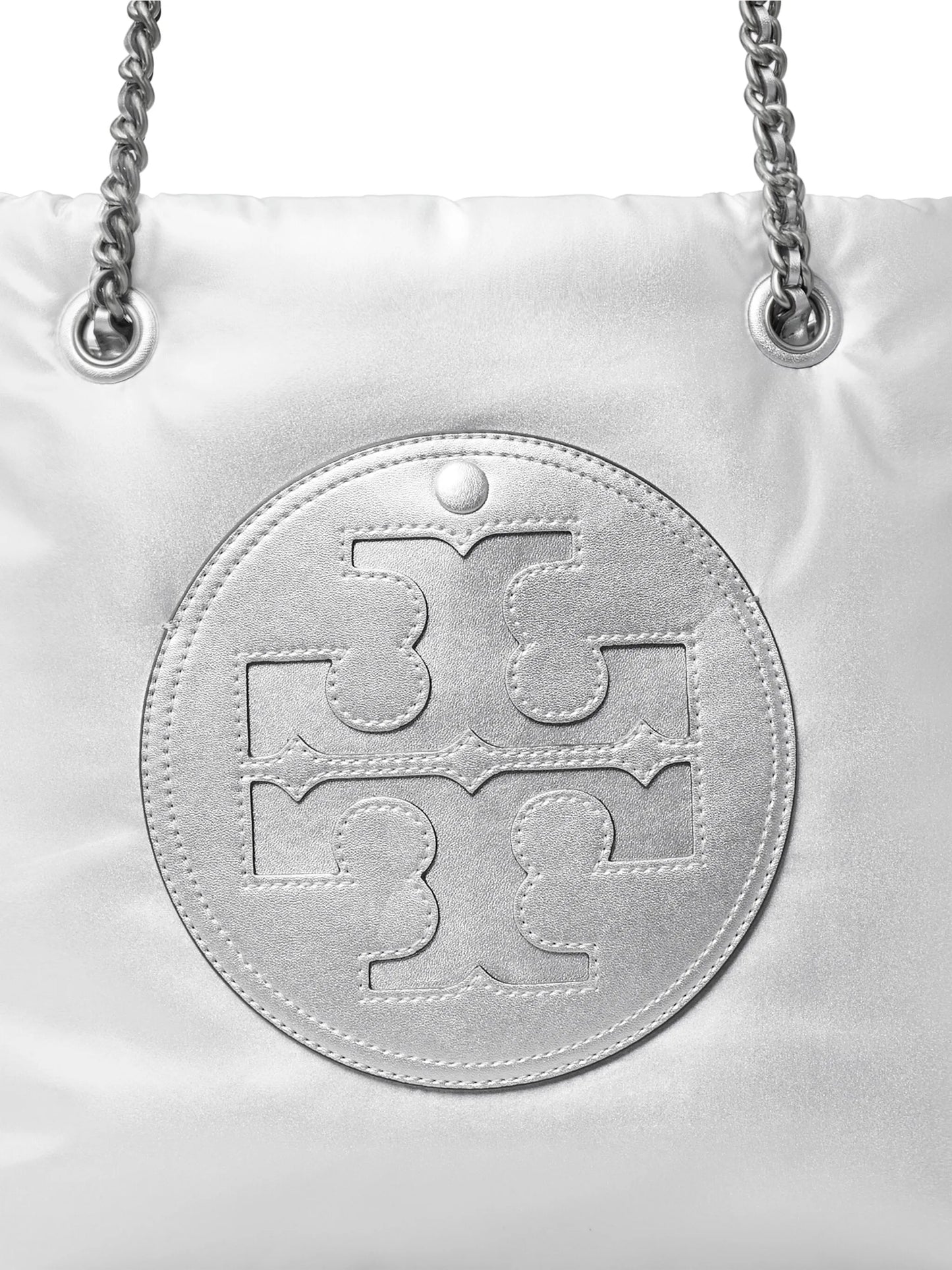 Ella Chain Soft metallic tote bag