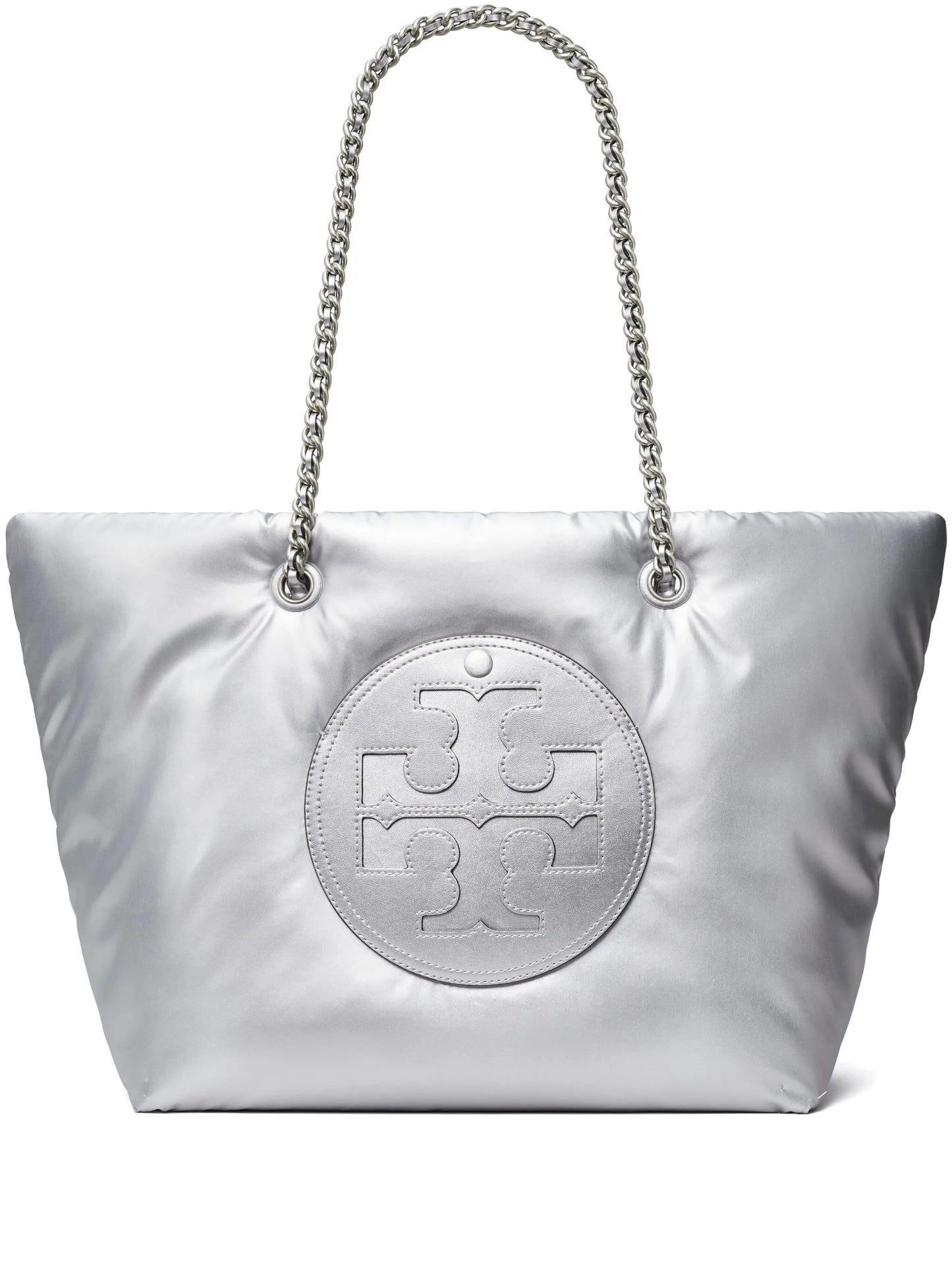 Ella Chain Soft metallic tote bag