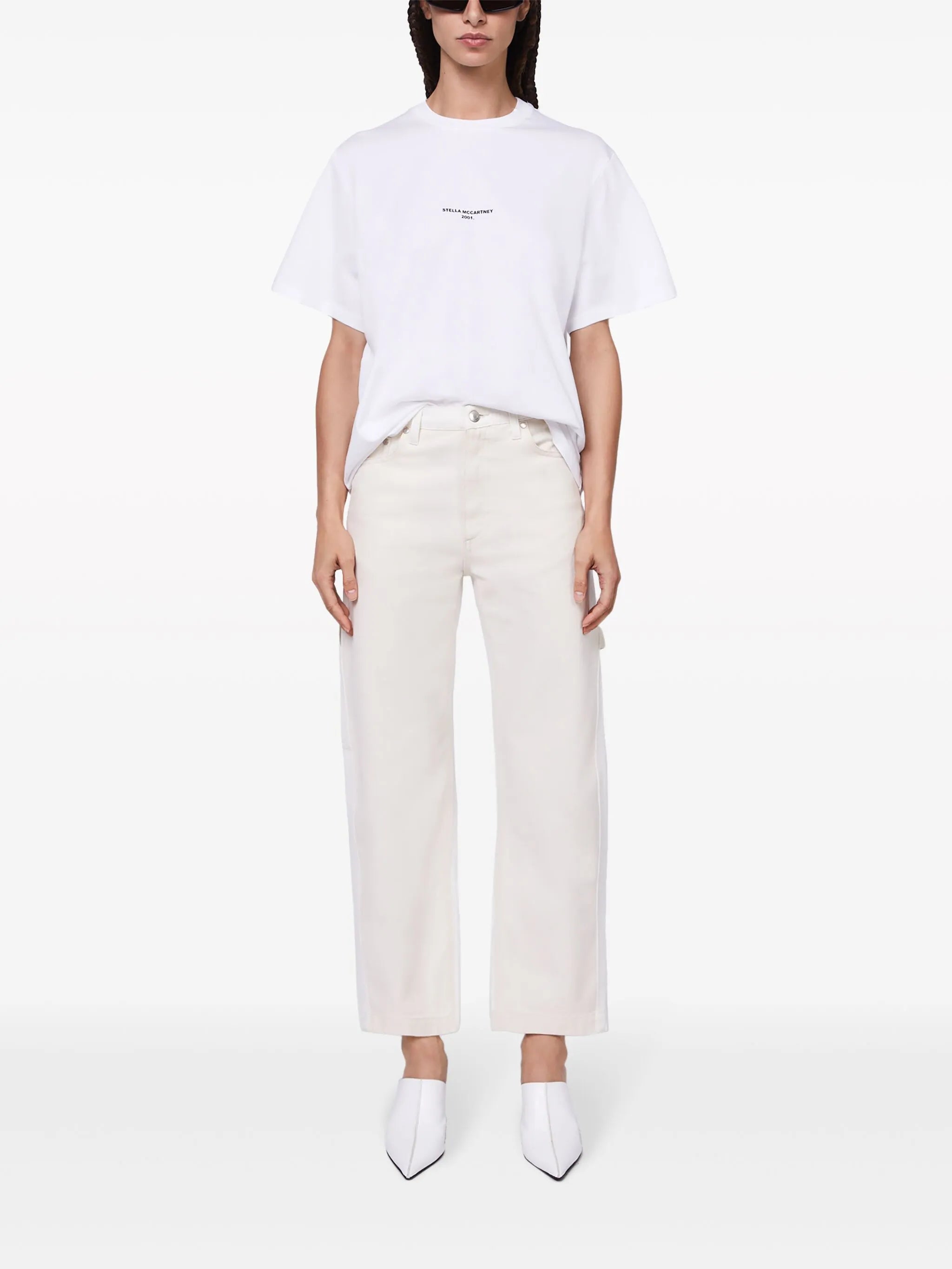 high-waist cropped jeans