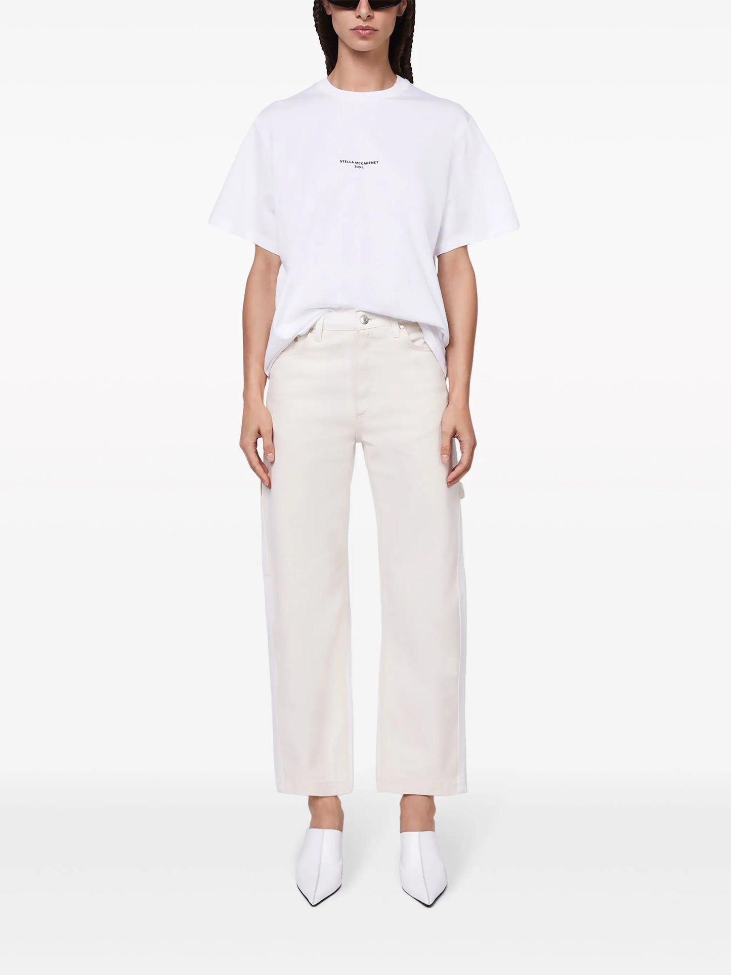 high-waist cropped jeans