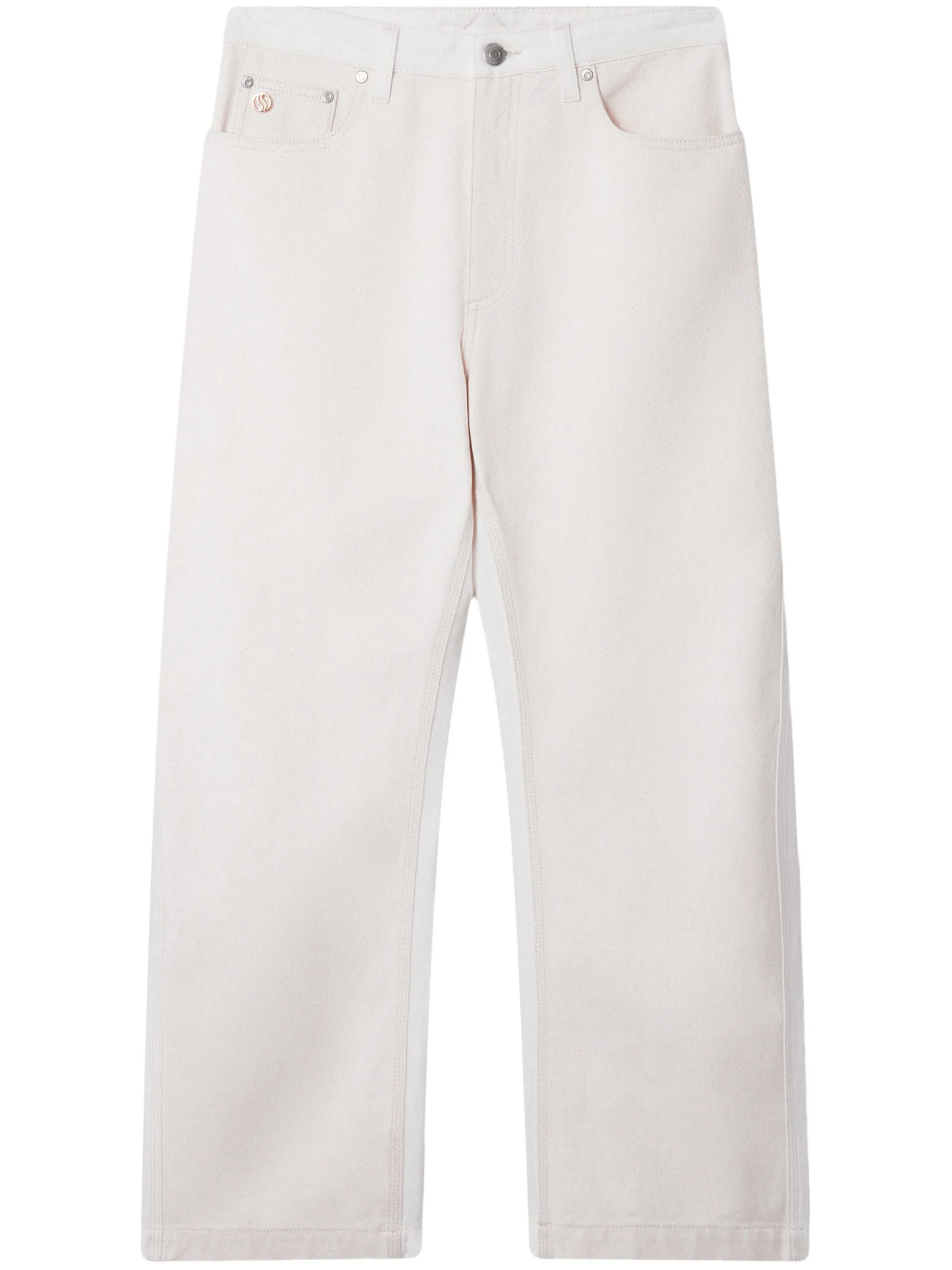 high-waist cropped jeans
