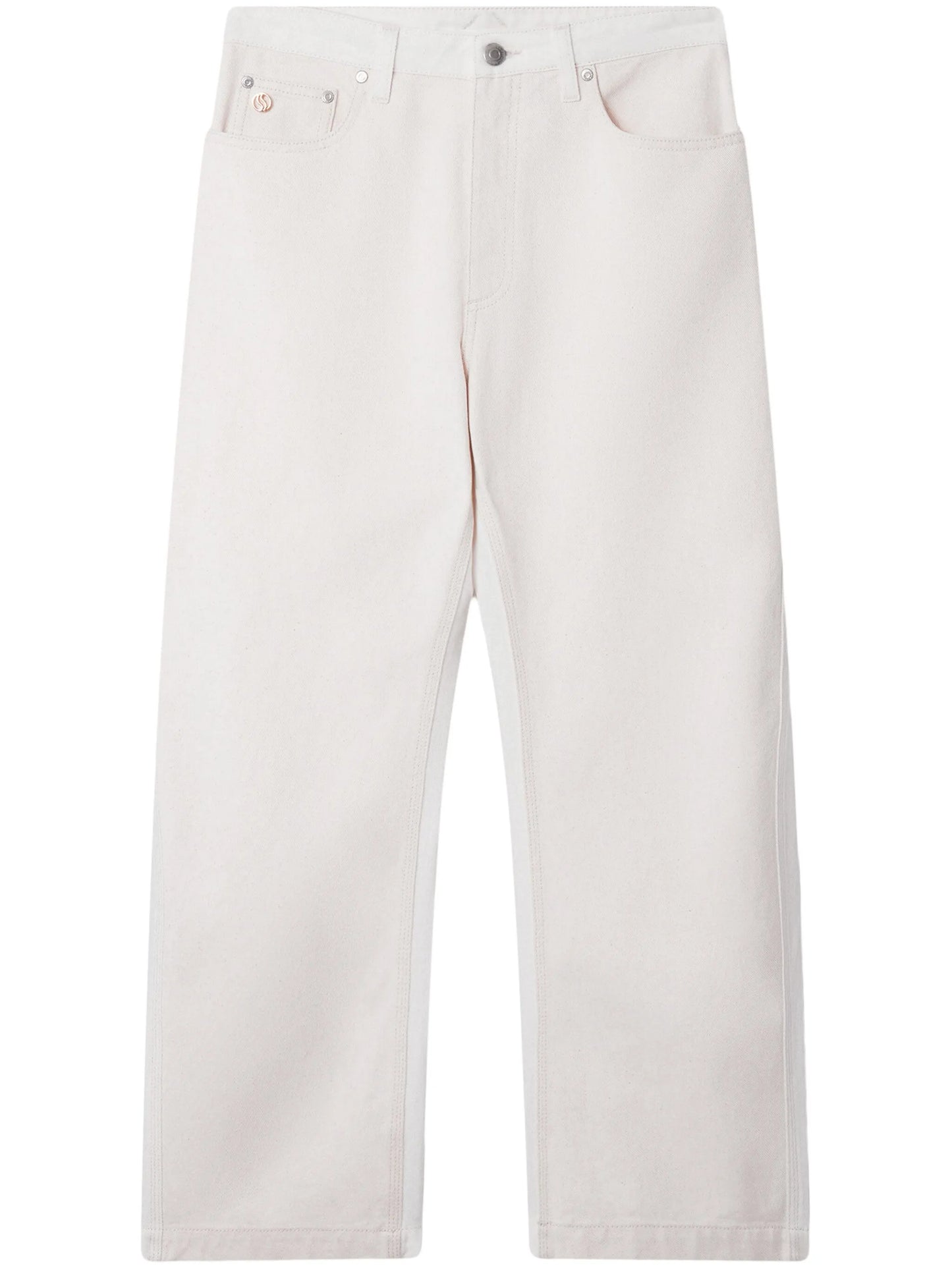 high-waist cropped jeans