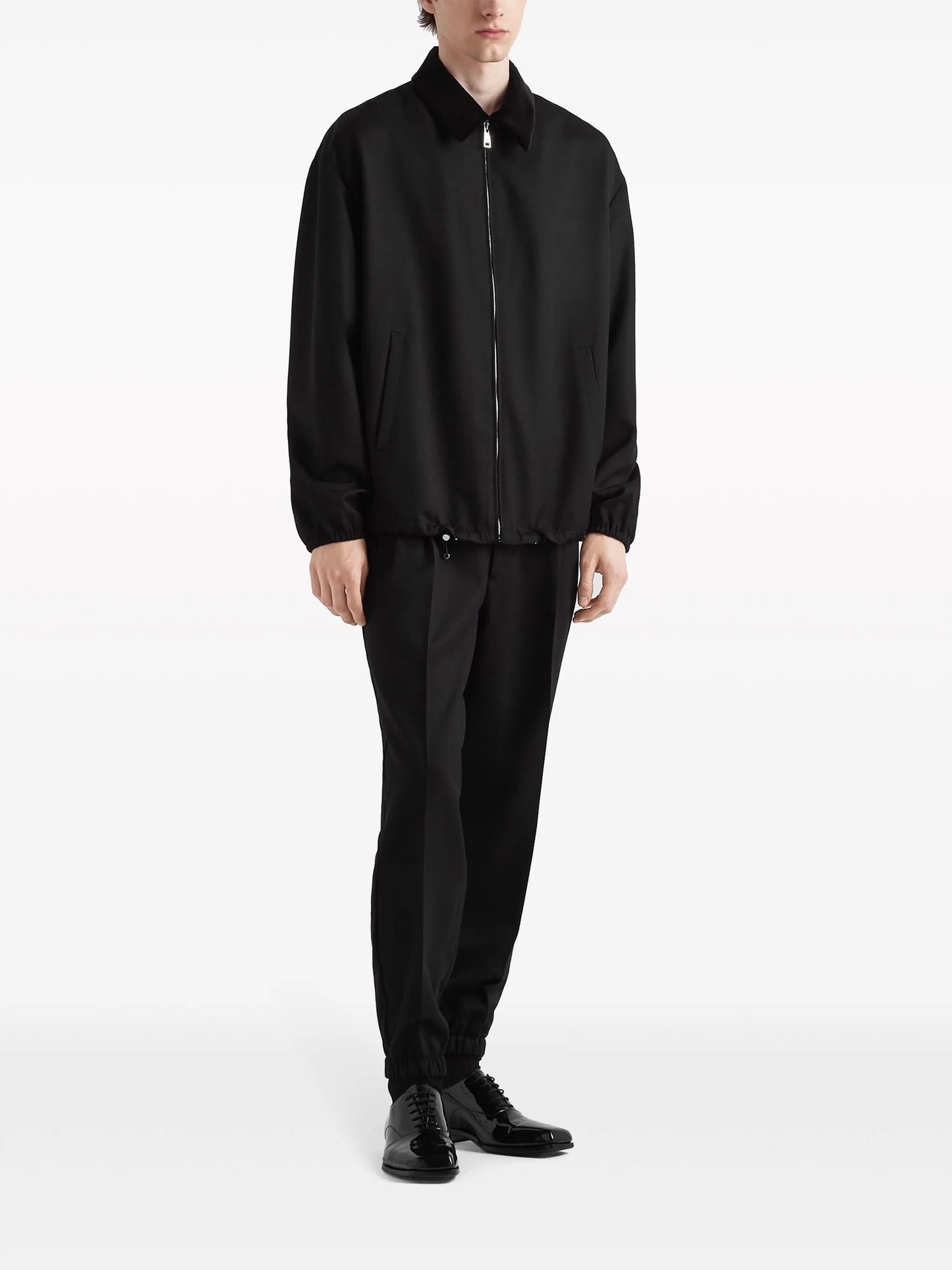 wool blouson jacket