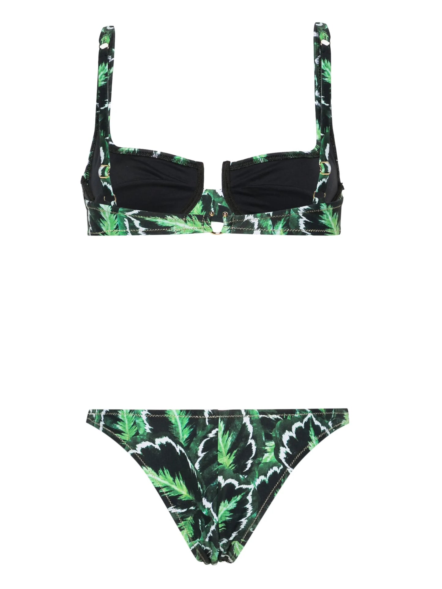 Marti leaf-print bikini set