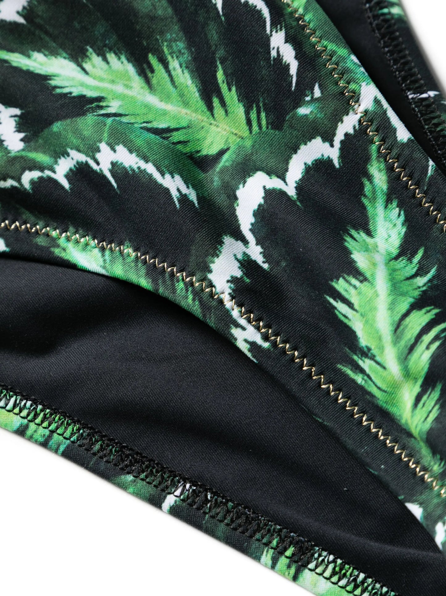 Marti leaf-print bikini set
