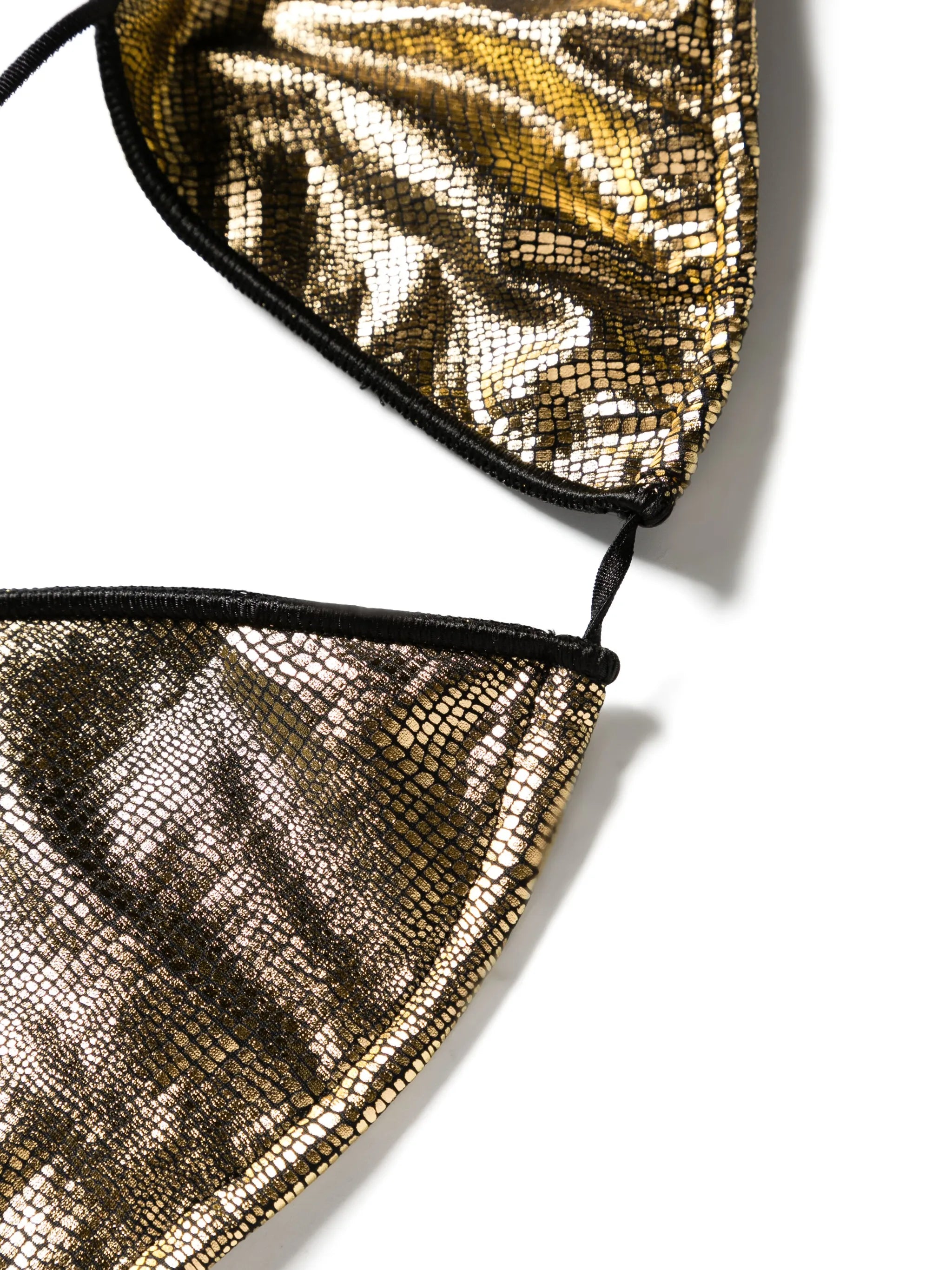 Sam snakeskin-print bikini set