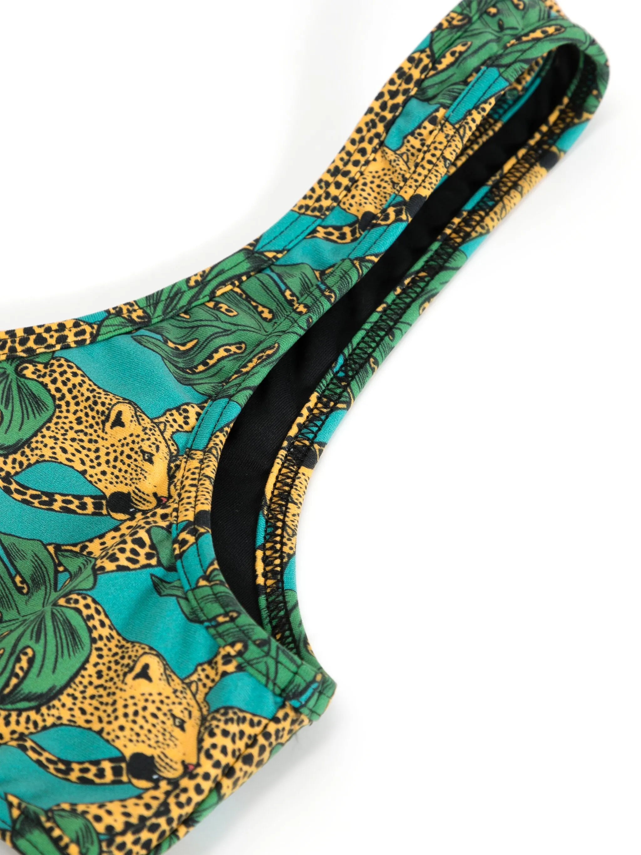Coolio Jungle Fever-print bikini set