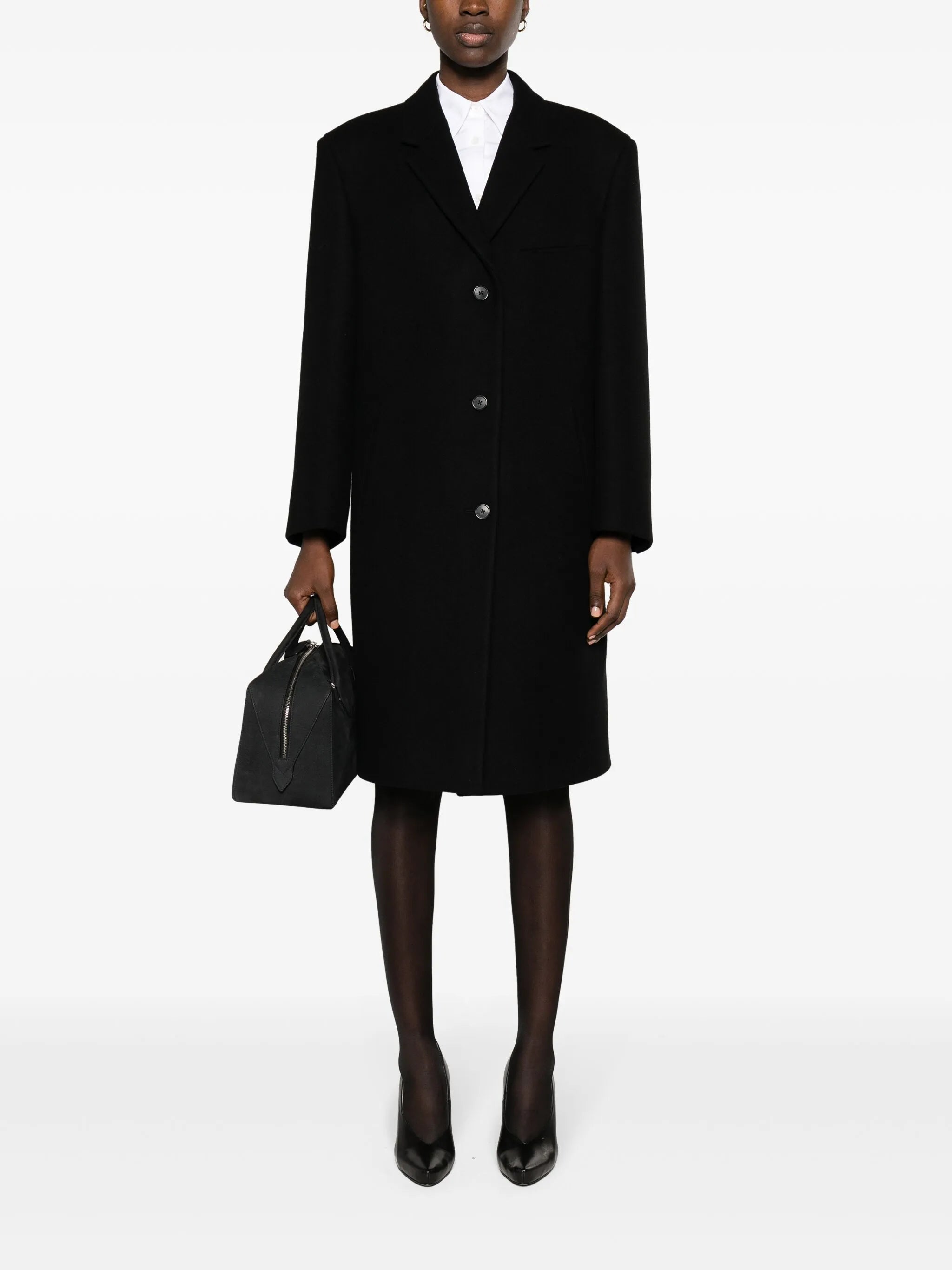Ardon cashmere single-breasted coat
