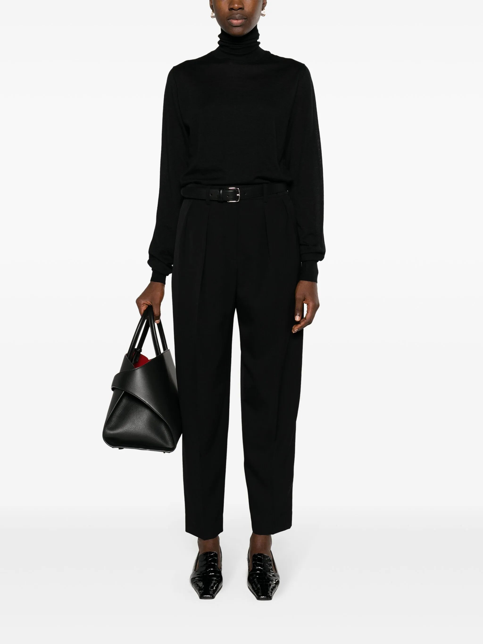 Corby pleated wool tailored trousers