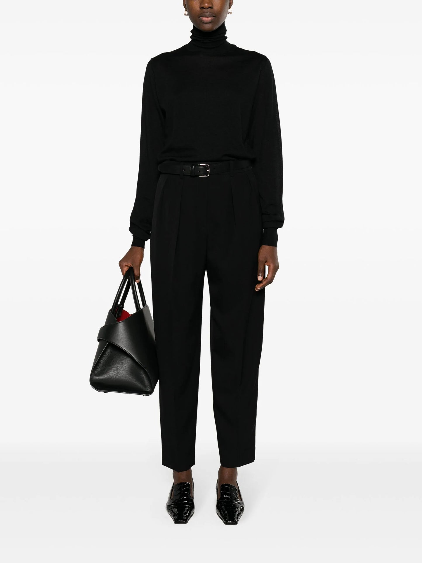 Corby pleated wool tailored trousers