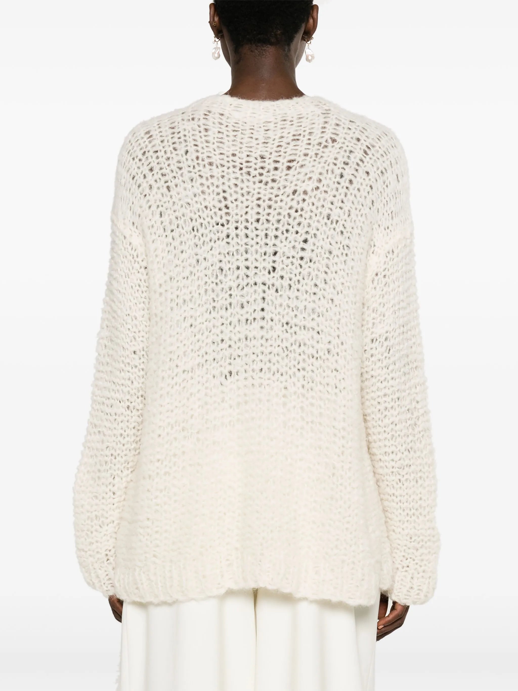 Eryna open-knit wool blend jumper