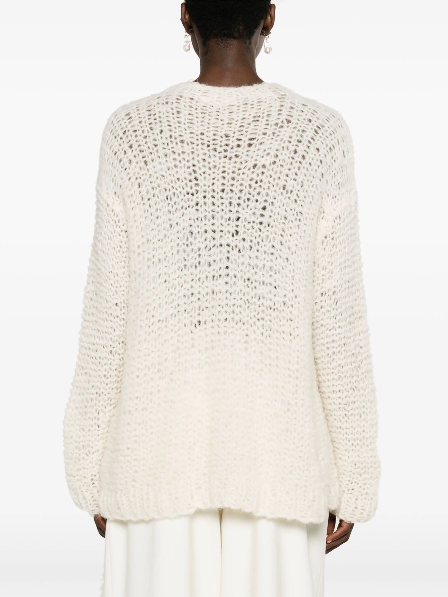 Eryna open-knit wool blend jumper