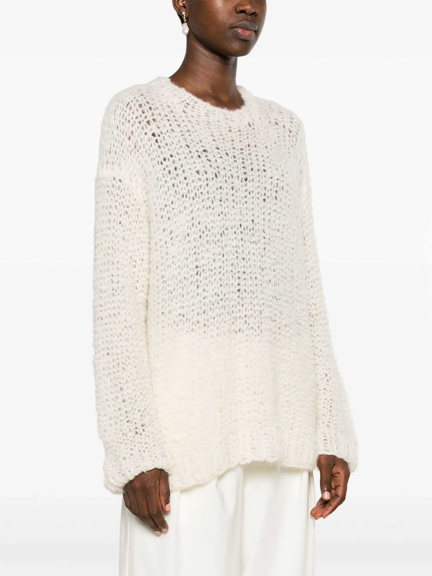 Eryna open-knit wool blend jumper