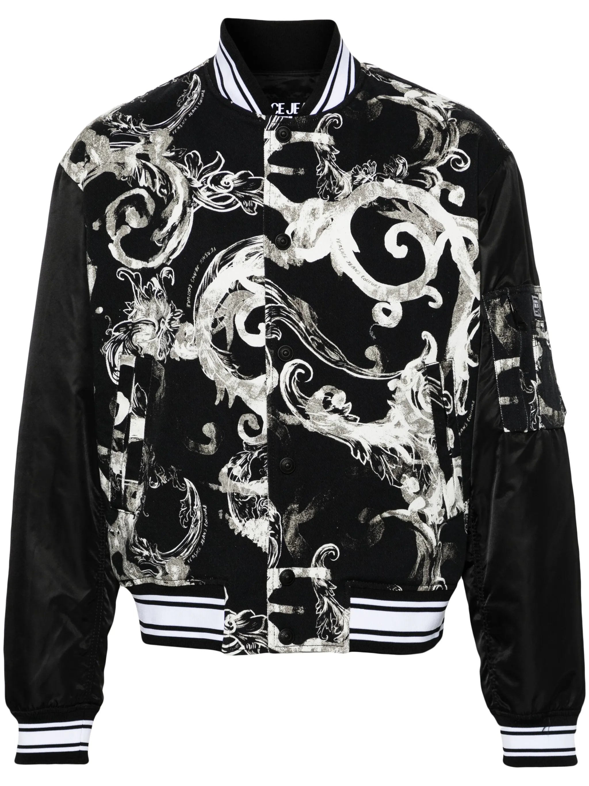 Watercolor Couture-print bomber jacket