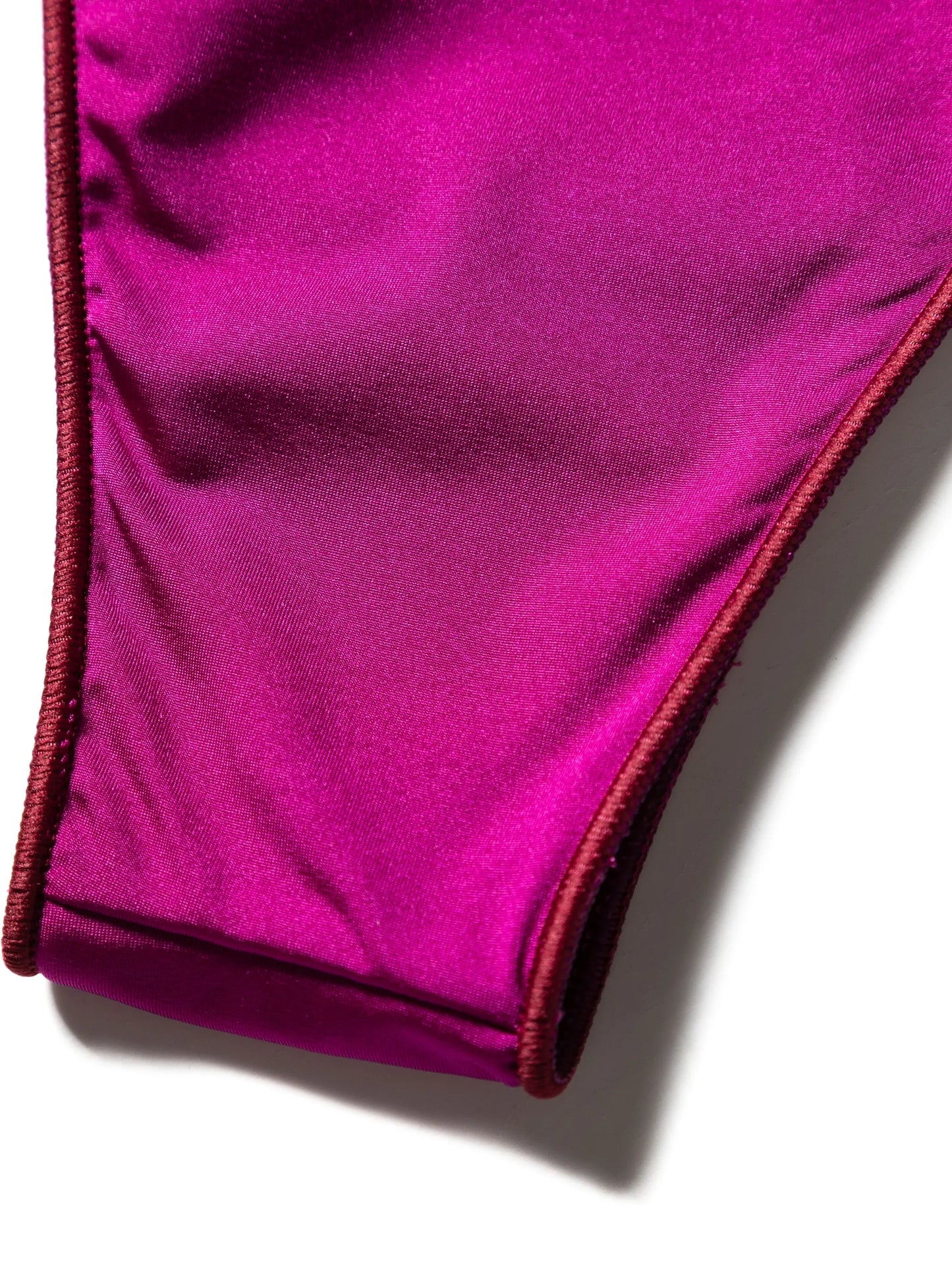 Sam satin-finish bikini set