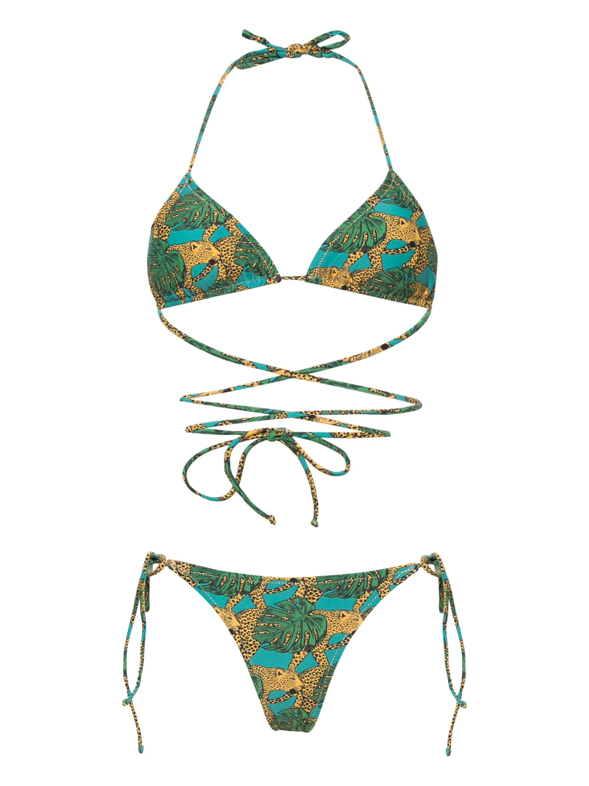 Miami Jungle Fever-print bikini set