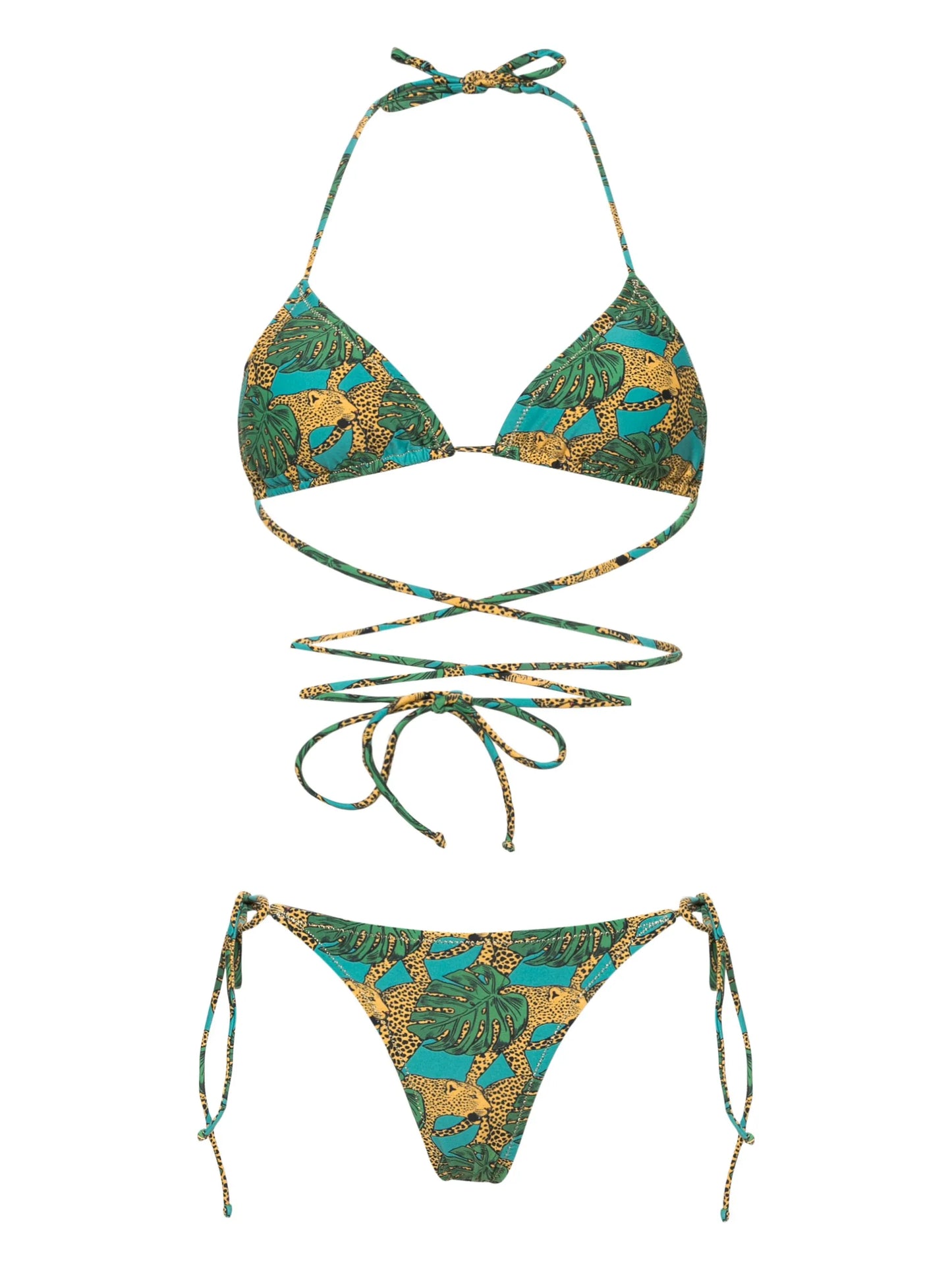 Miami Jungle Fever-print bikini set