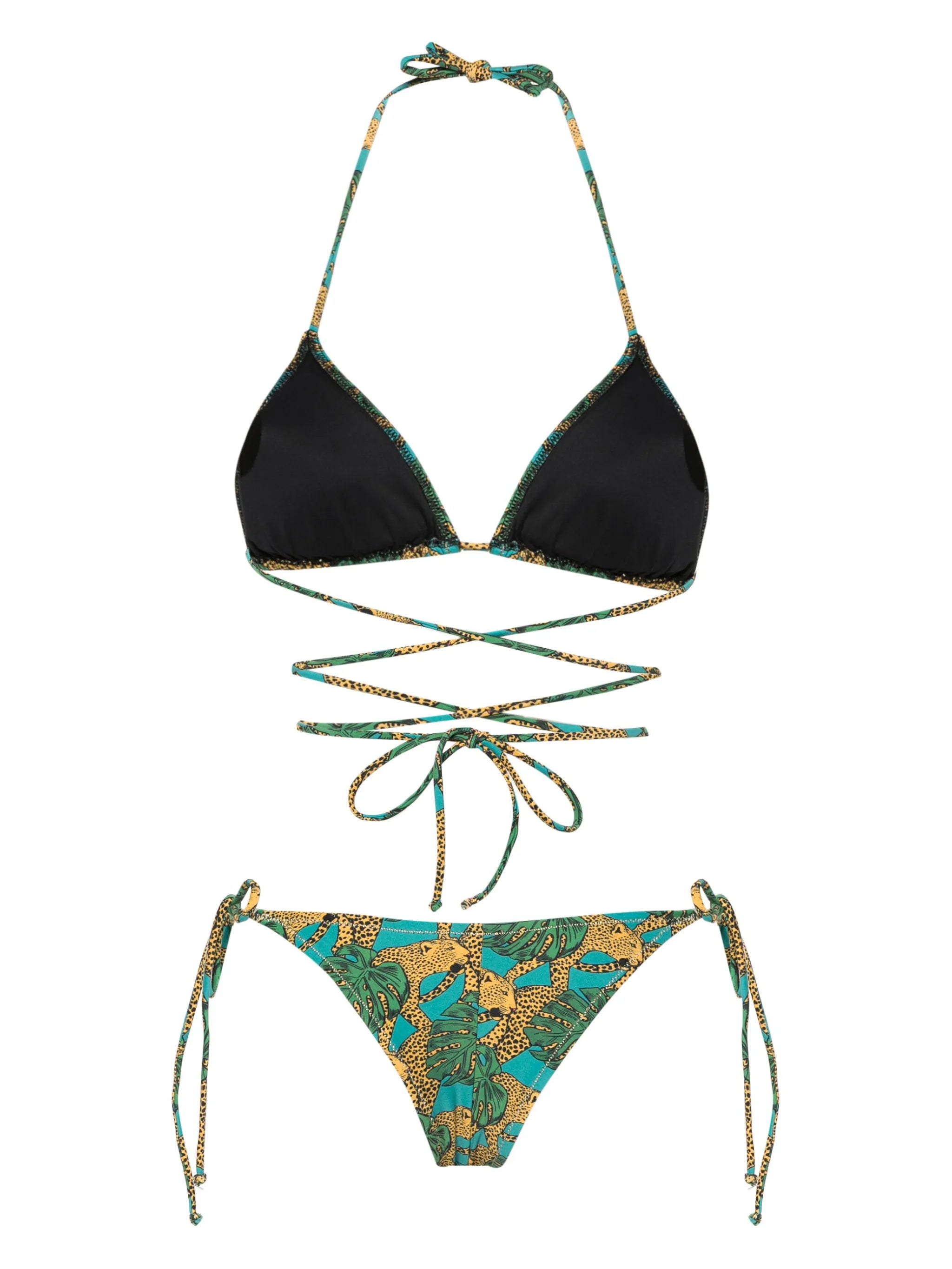 Miami Jungle Fever-print bikini set