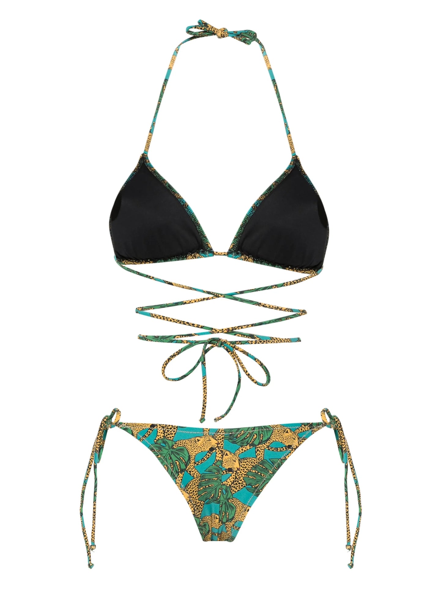 Miami Jungle Fever-print bikini set