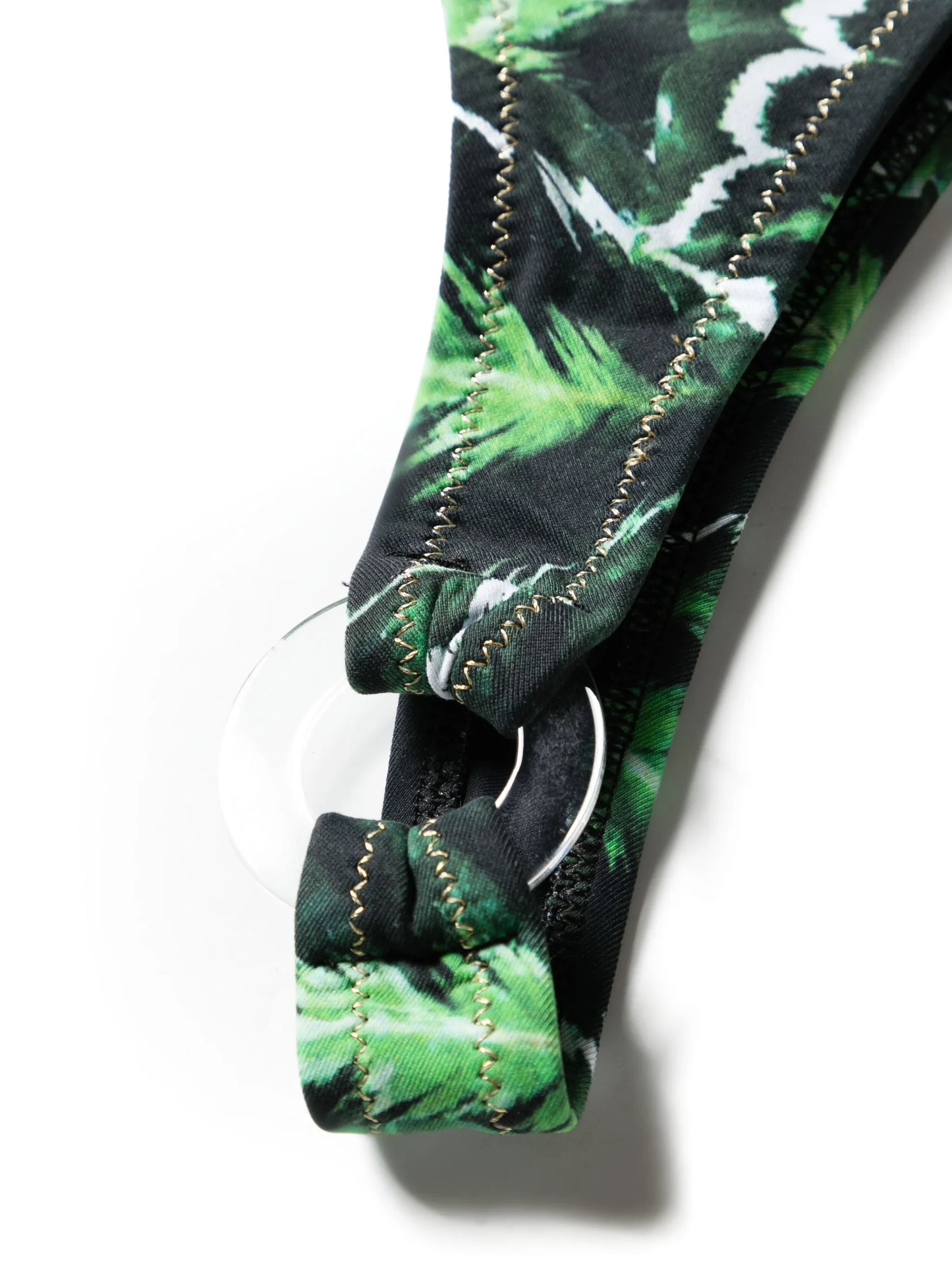 Band Camp leaf-print bikini set