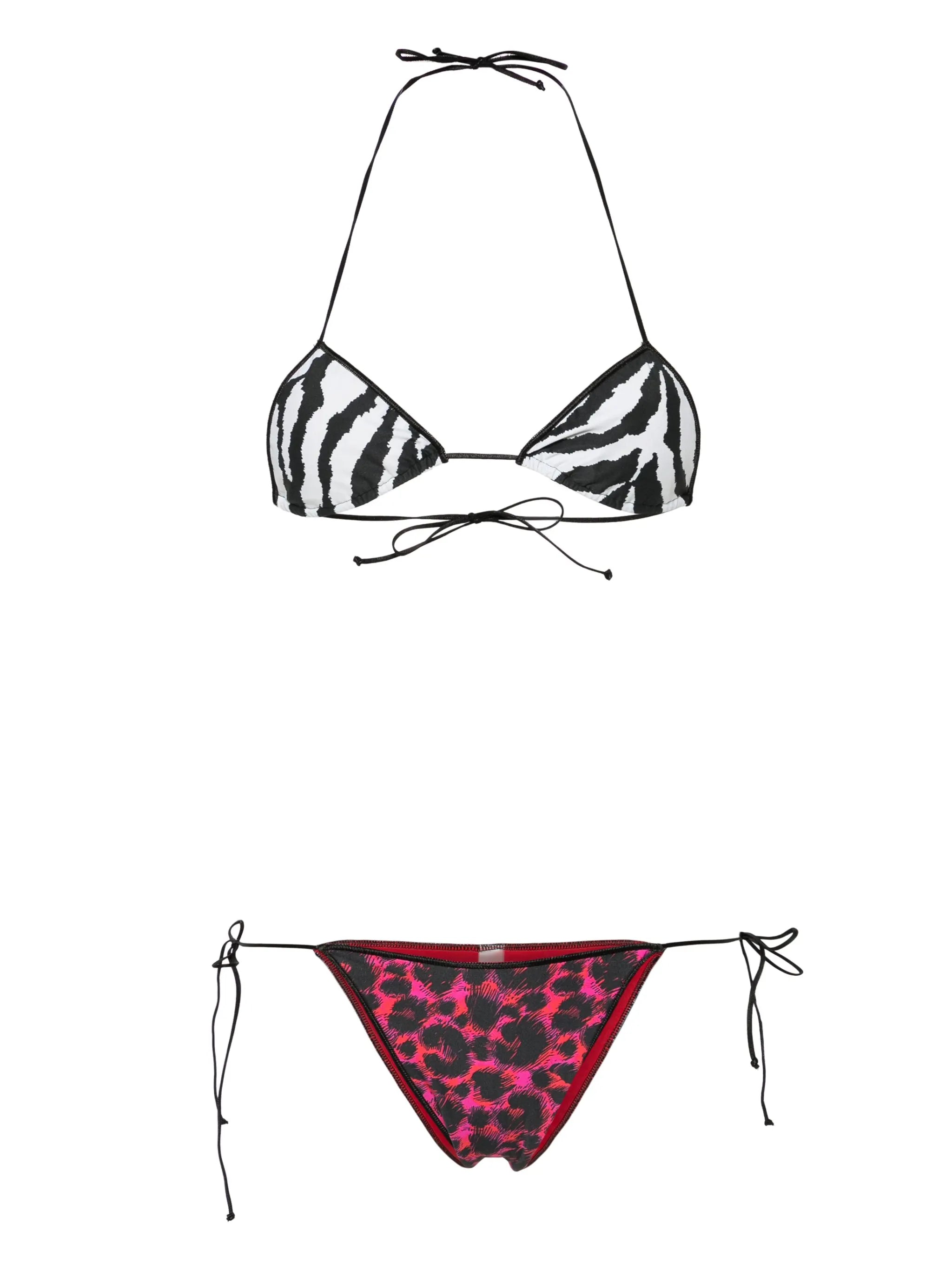 Sam animal-print bikini set