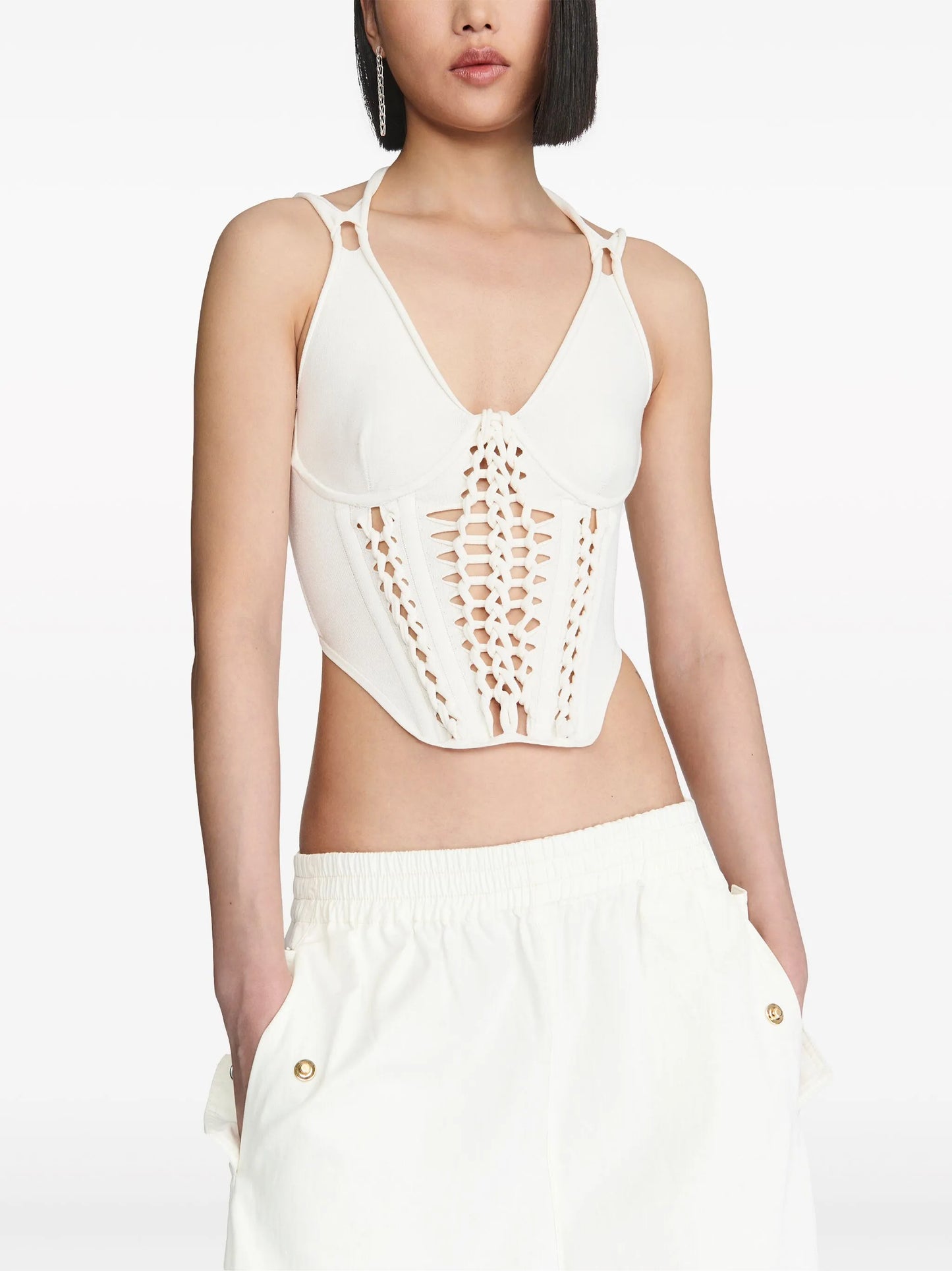 Braided corset top