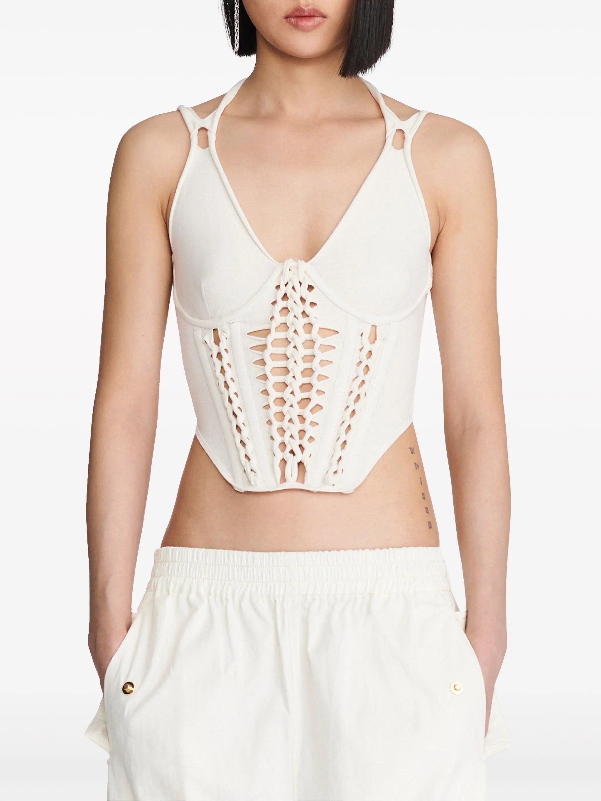 Braided corset top