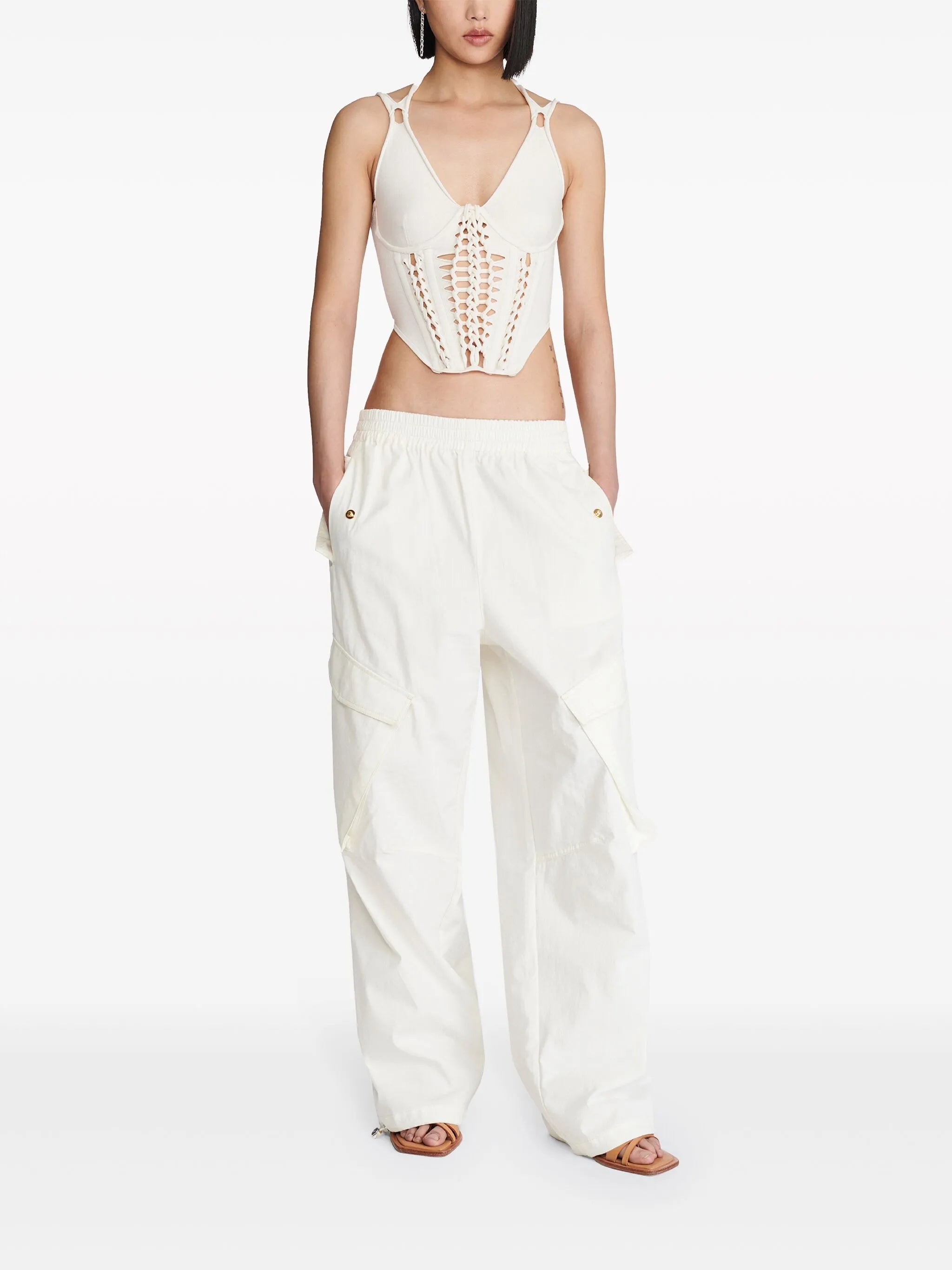Braided corset top