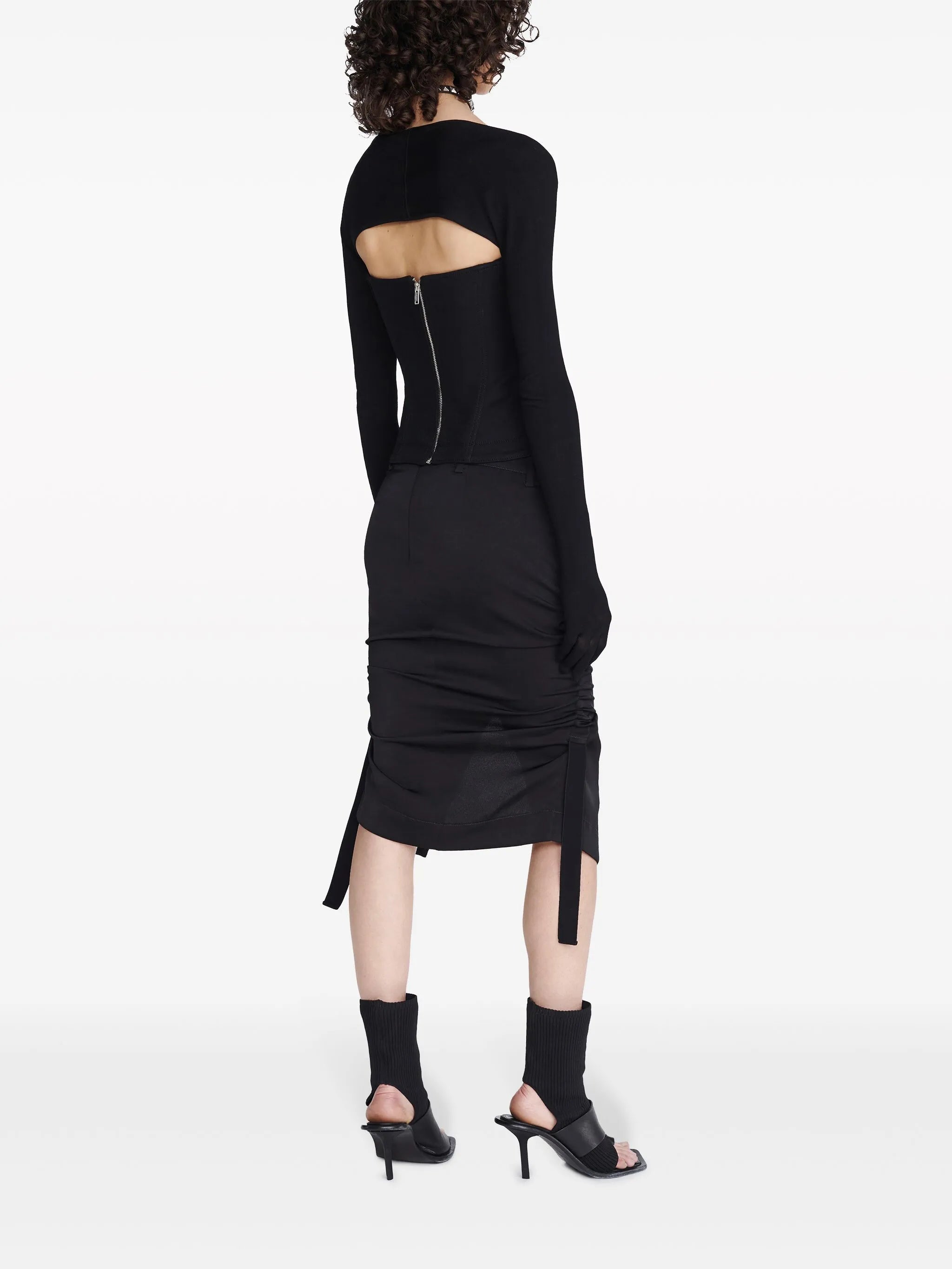 Hiking lace-up corset top
