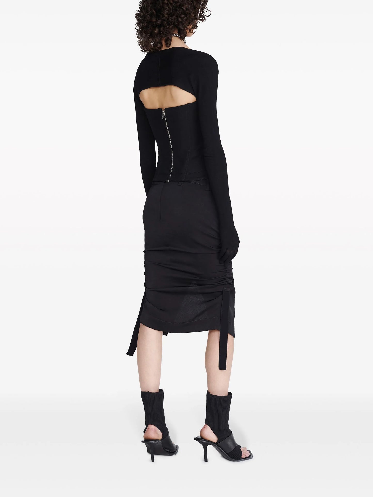 Hiking lace-up corset top