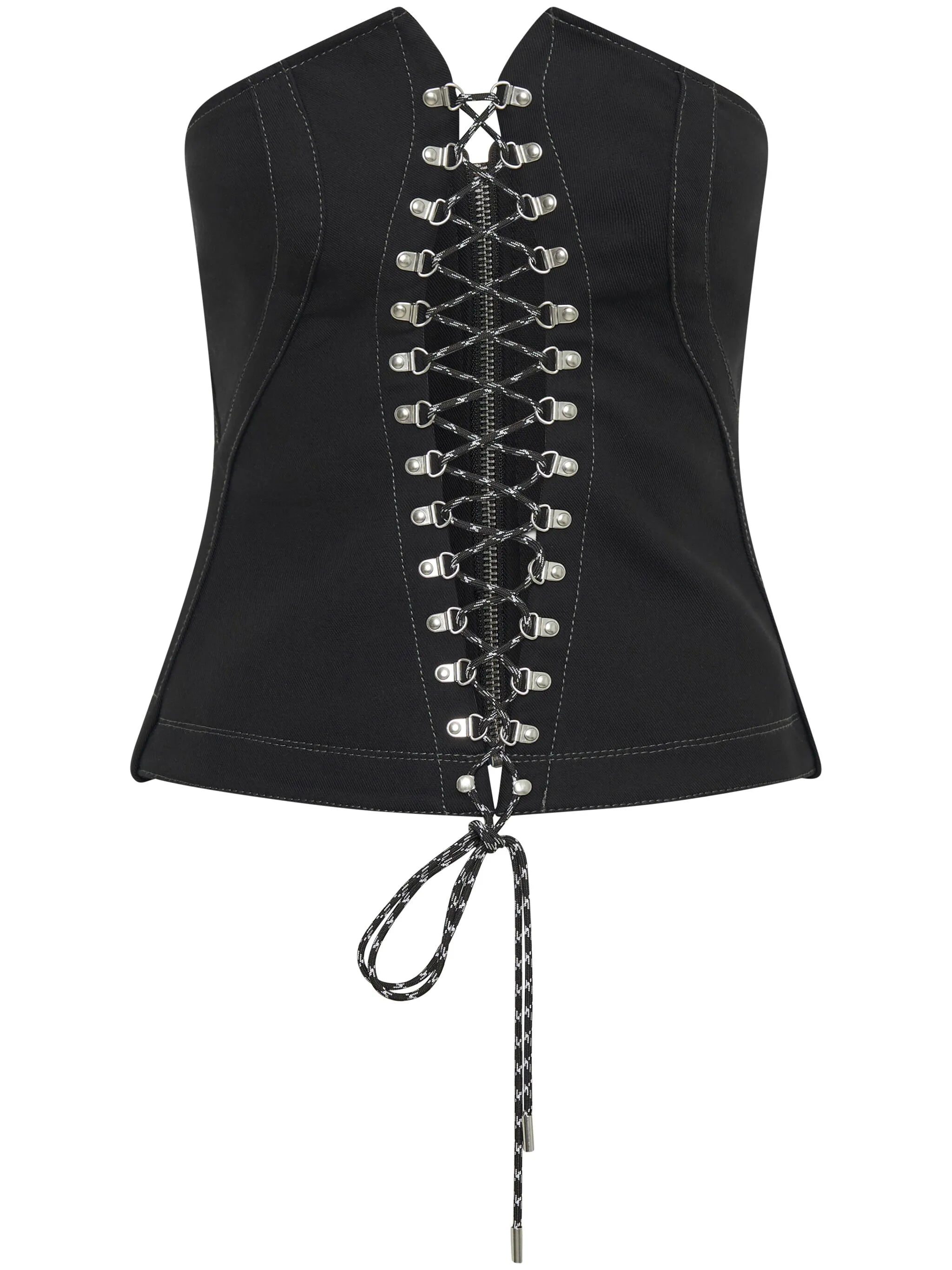 Hiking lace-up corset top