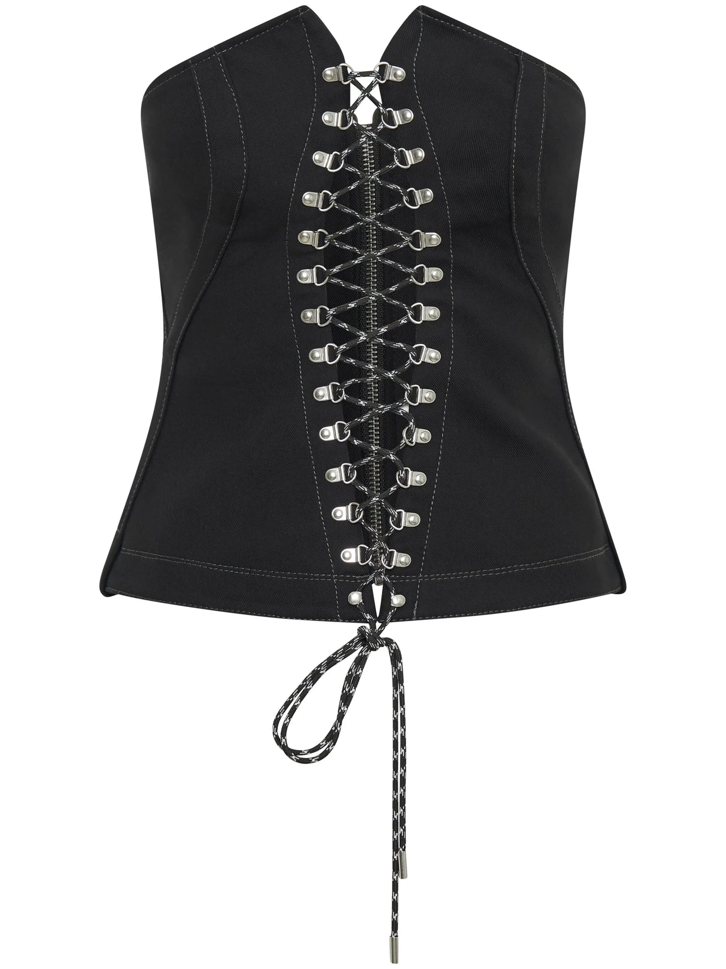 Hiking lace-up corset top