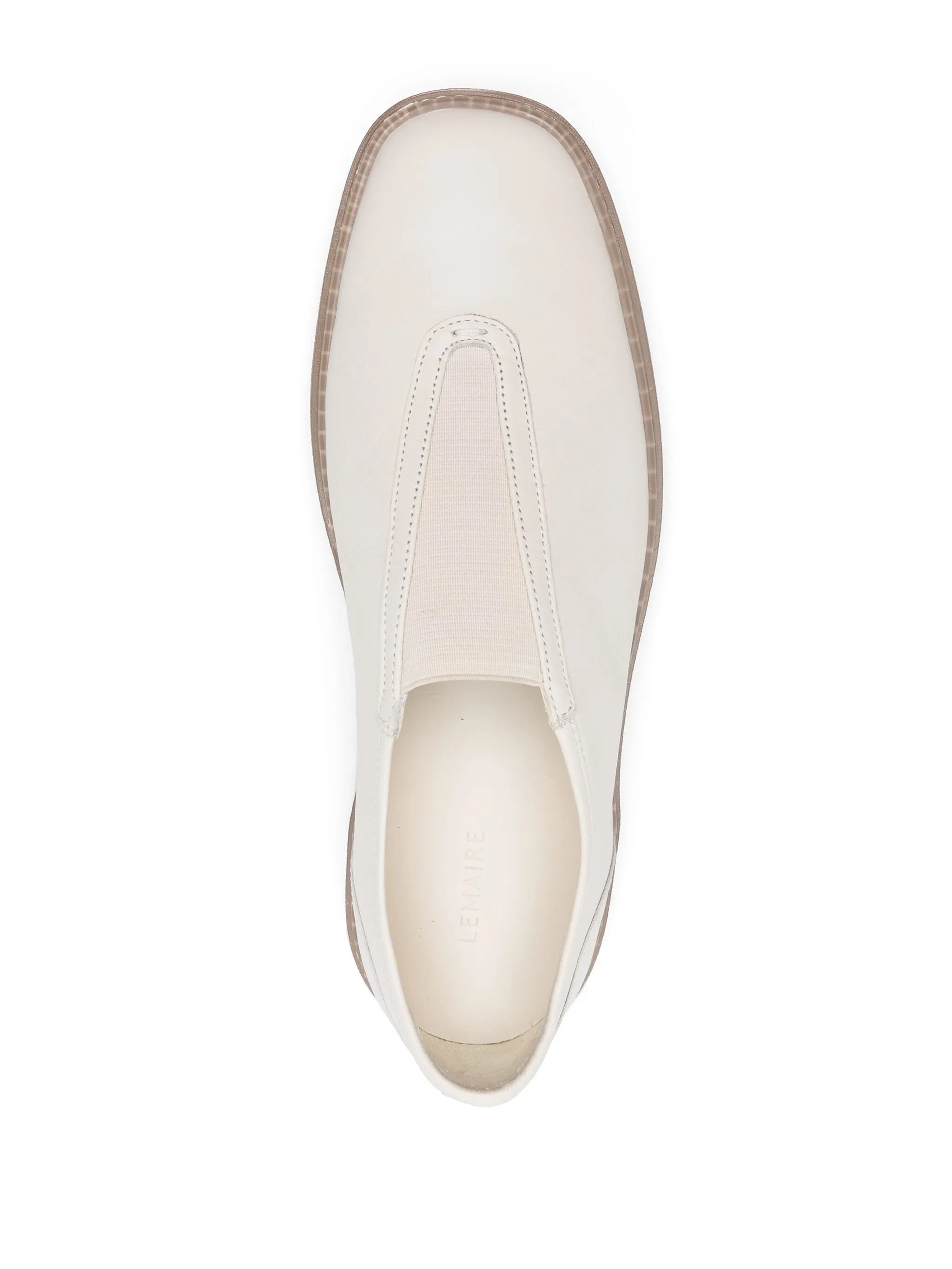 Linoleum slip-on leather sneakers