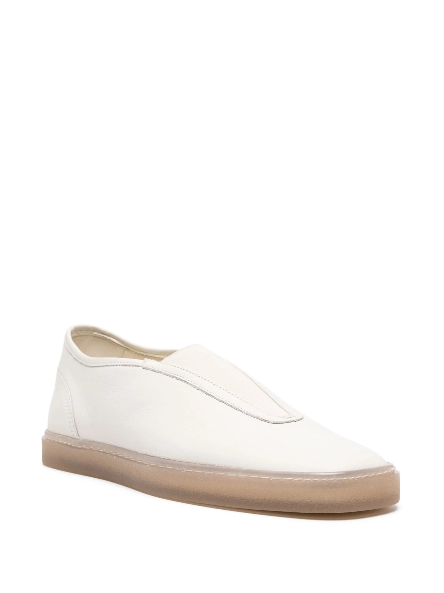 Linoleum slip-on leather sneakers