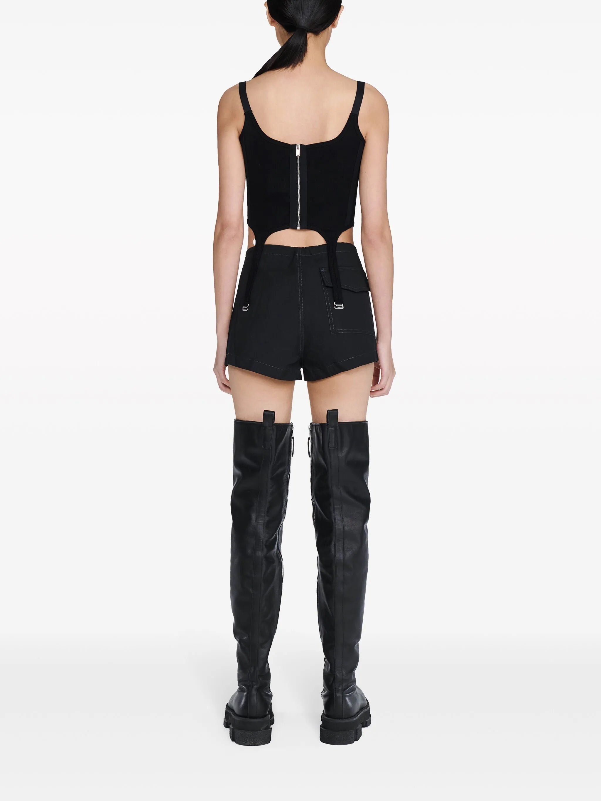 Safety Slider Rib Corset blouse