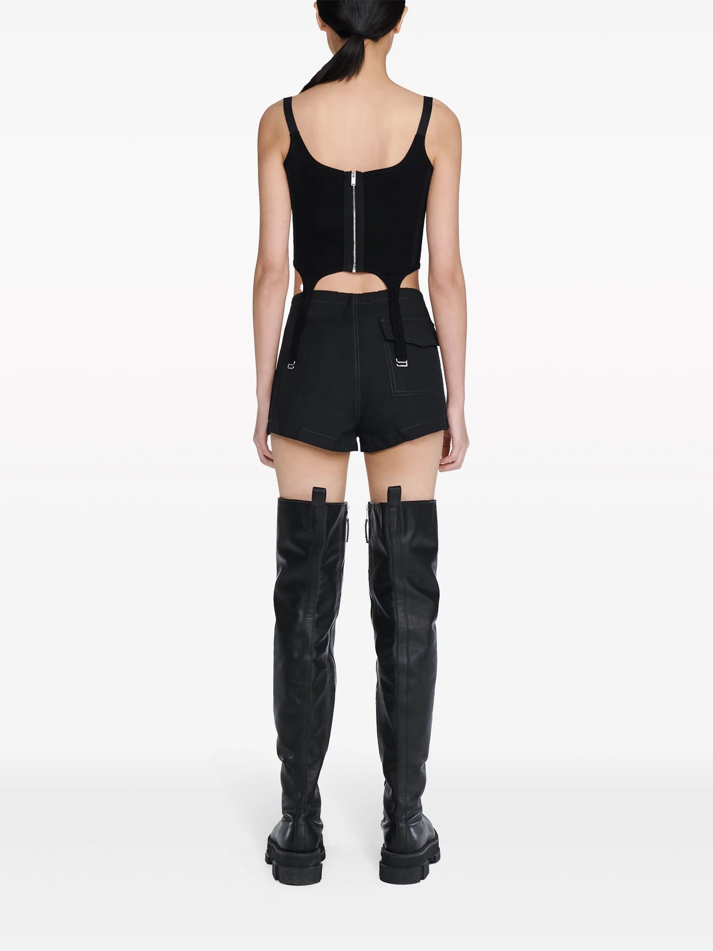Safety Slider Rib Corset blouse