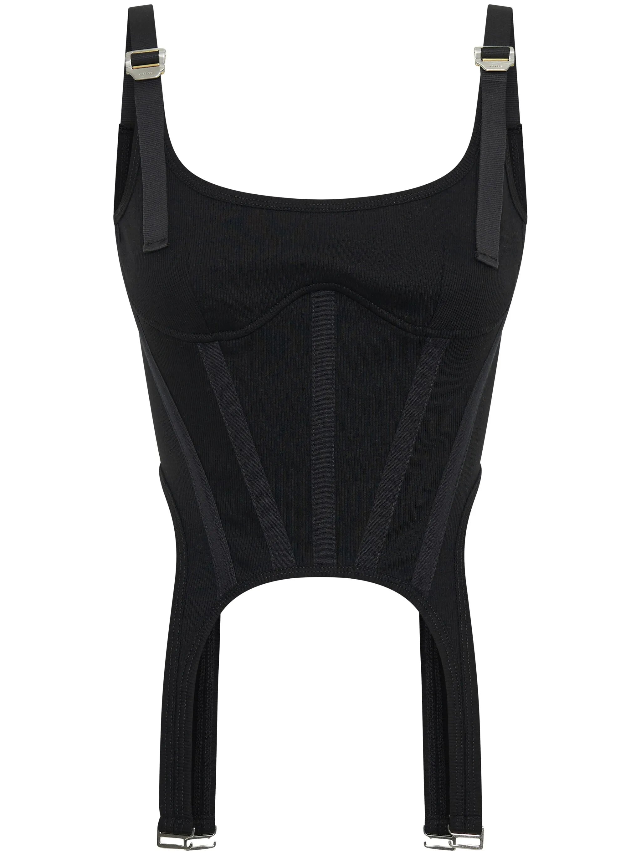 Safety Slider Rib Corset blouse