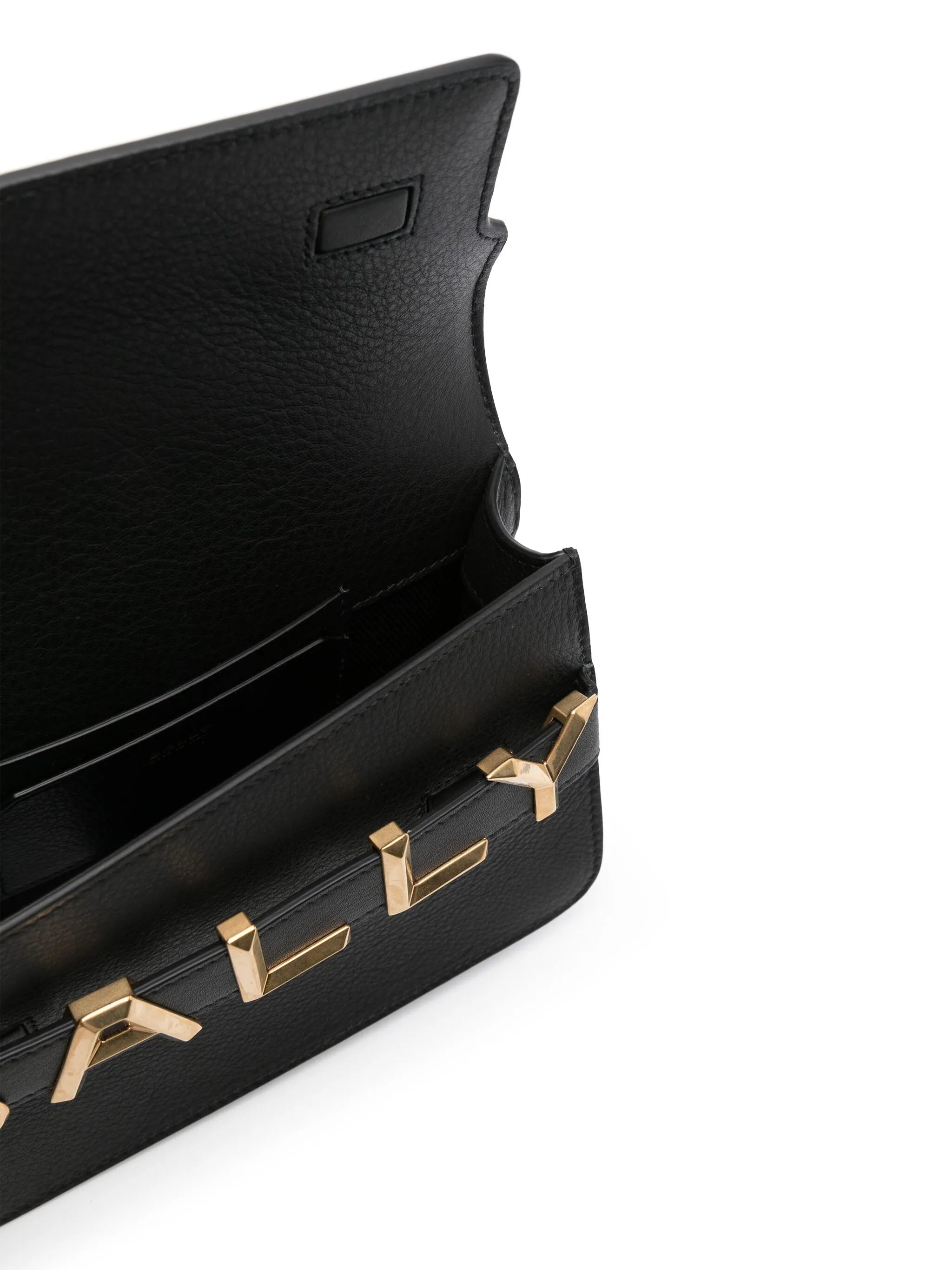 logo-lettering leather bag