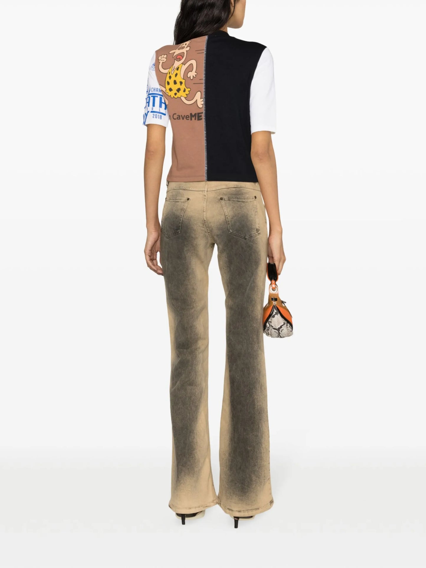 Regenerated graphic-print cotton T-shirt