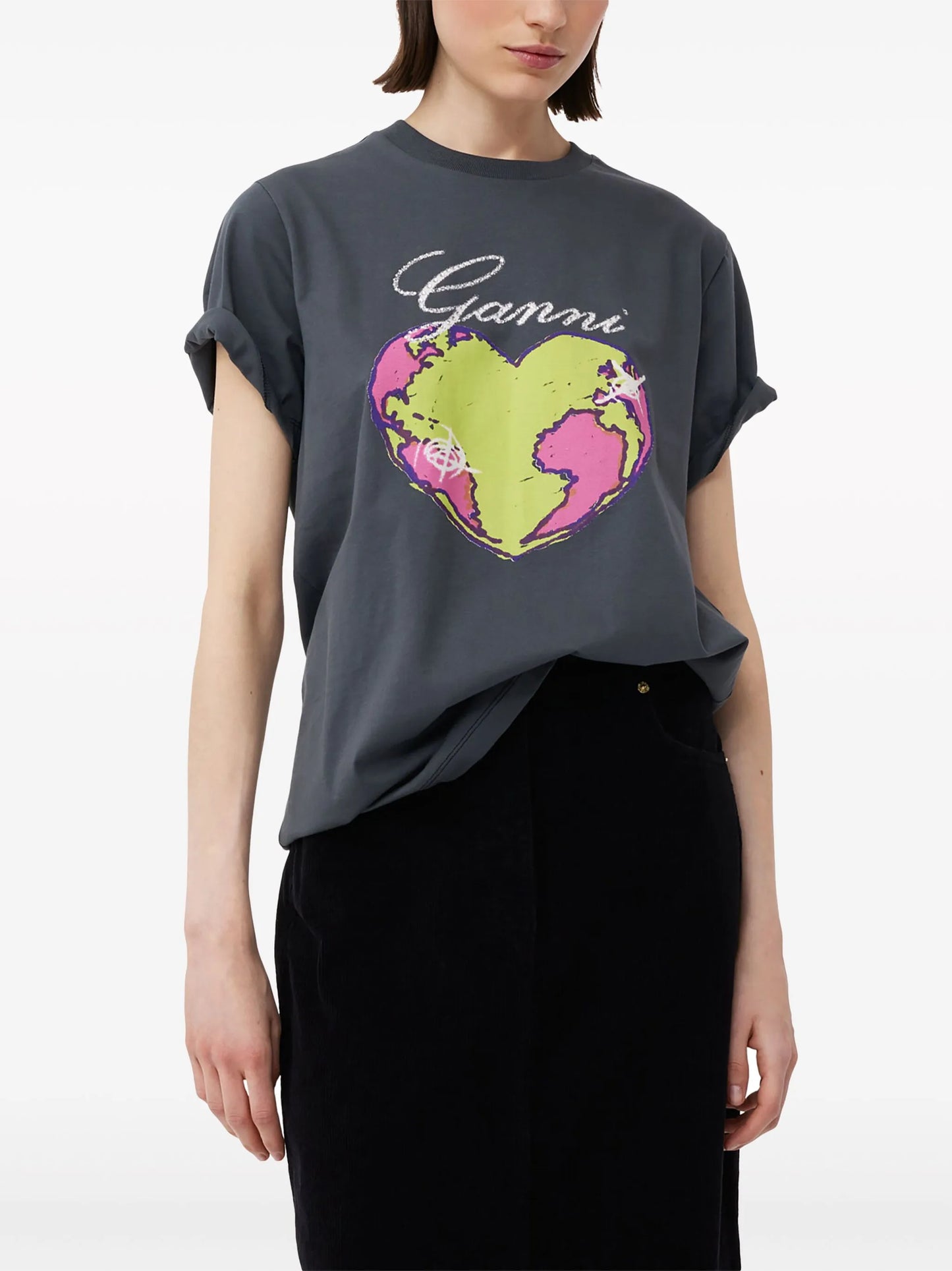 graphic-print organic cotton T-shirt