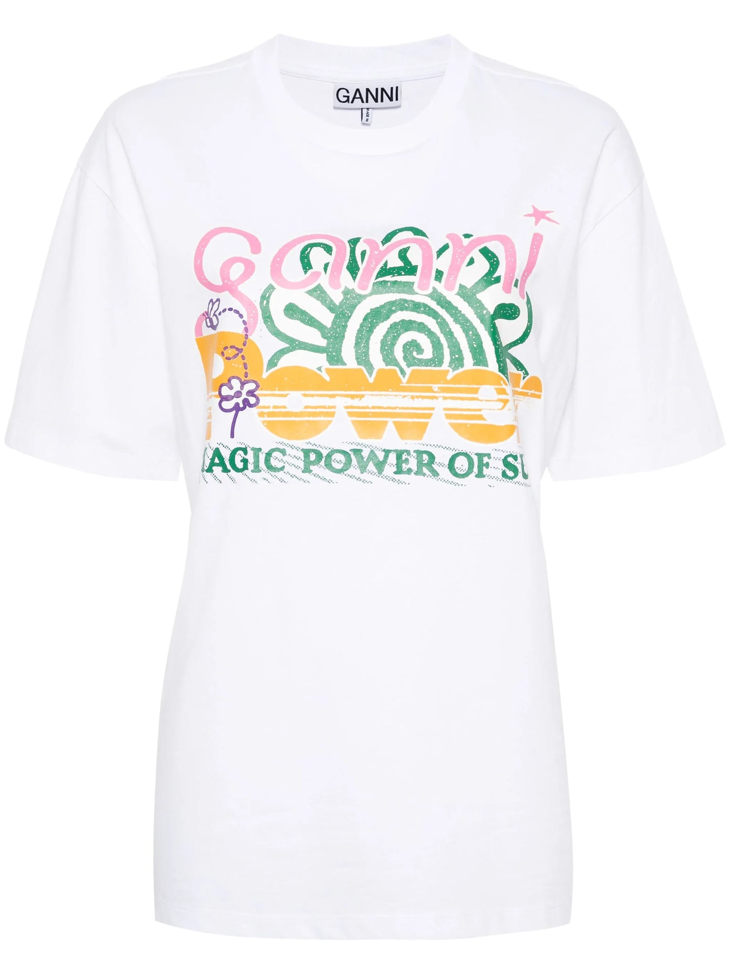graphic-print organic-cotton blend T-shirt