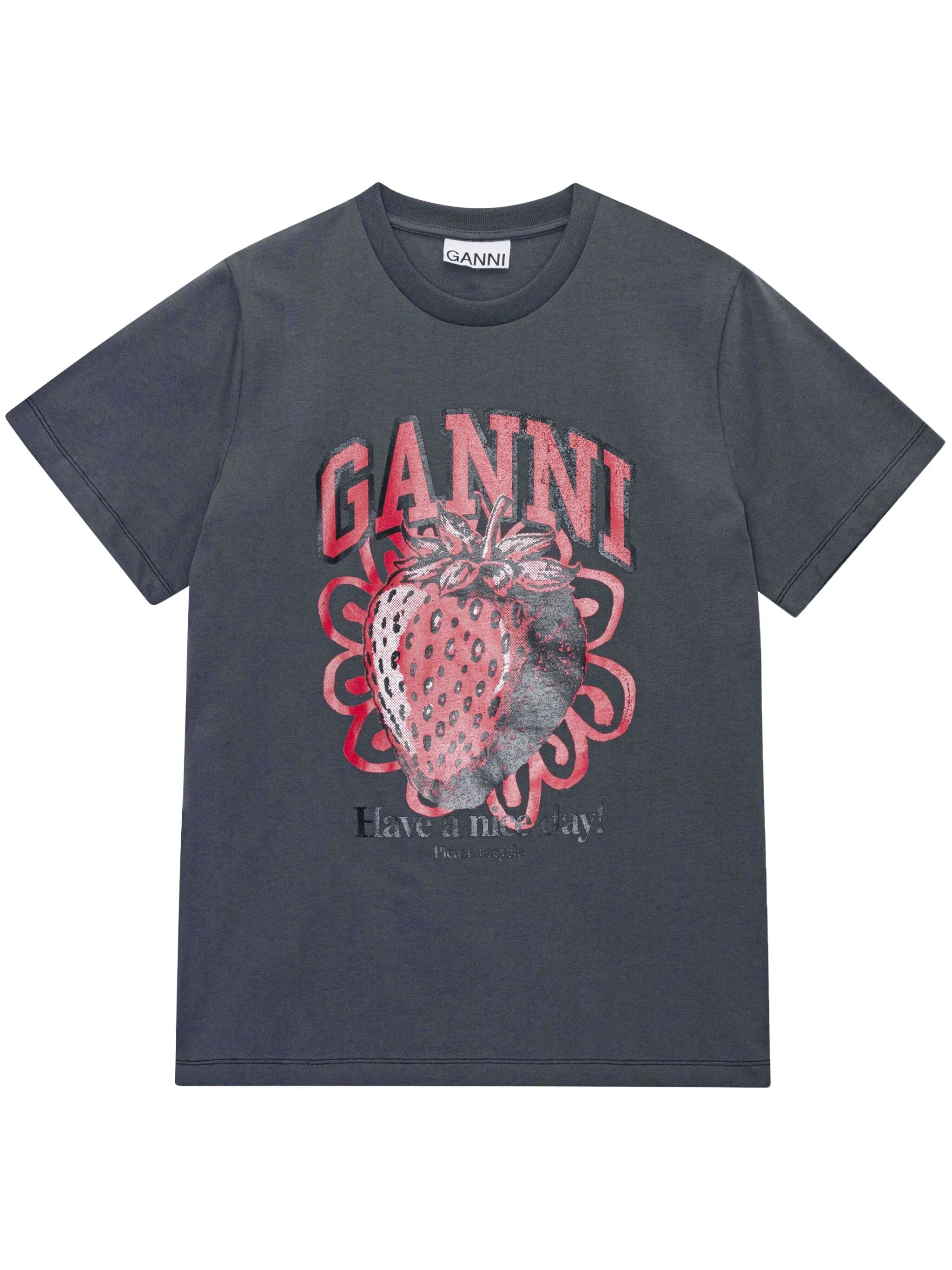 graphic-print organic-cotton T-shirt