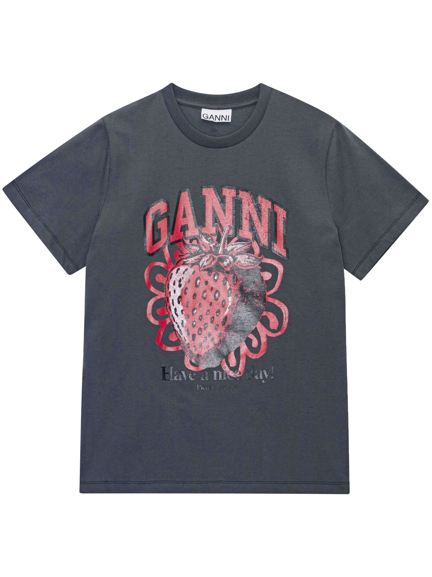graphic-print organic-cotton T-shirt