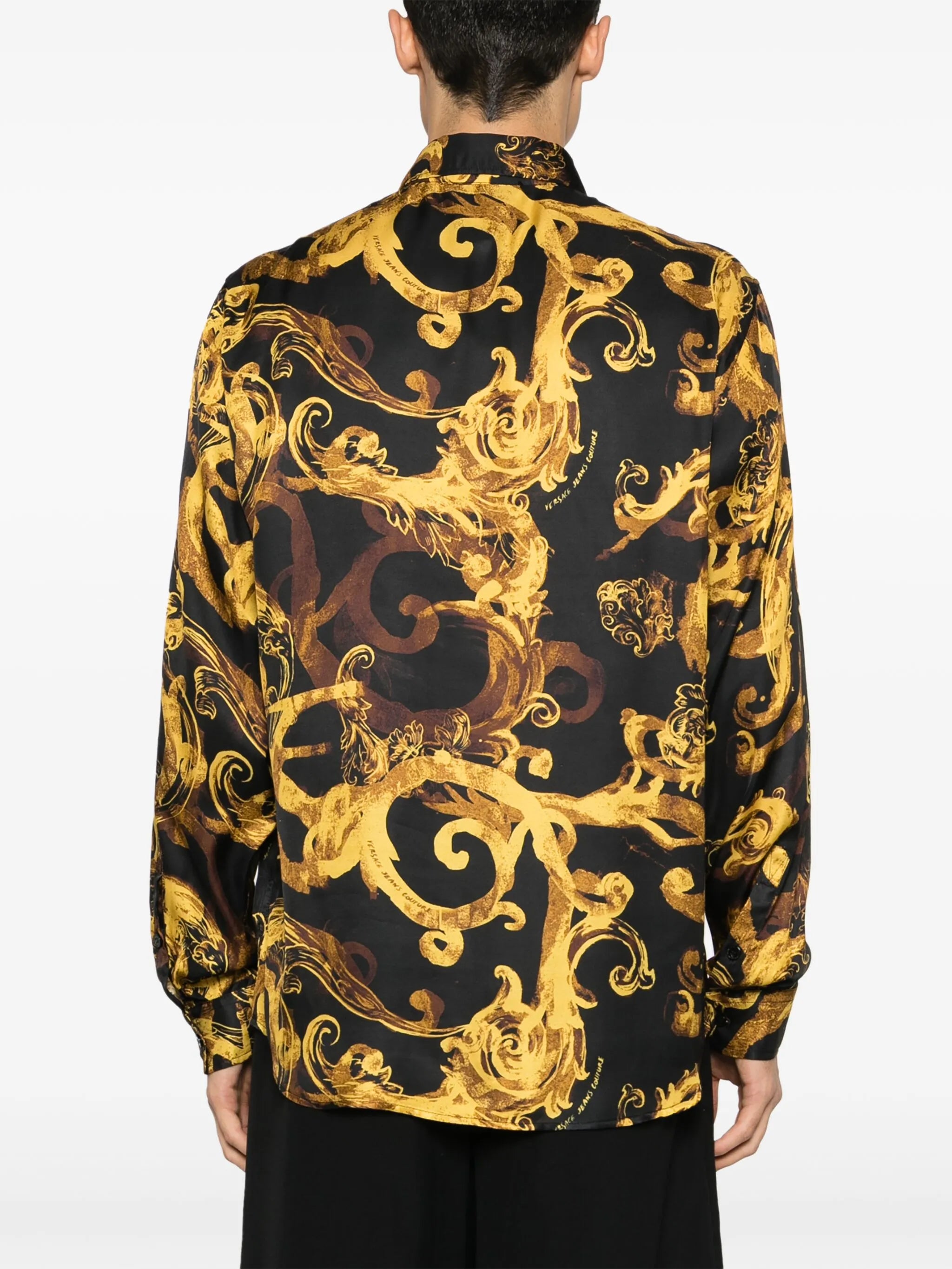 abstract-print long-sleeve shirt