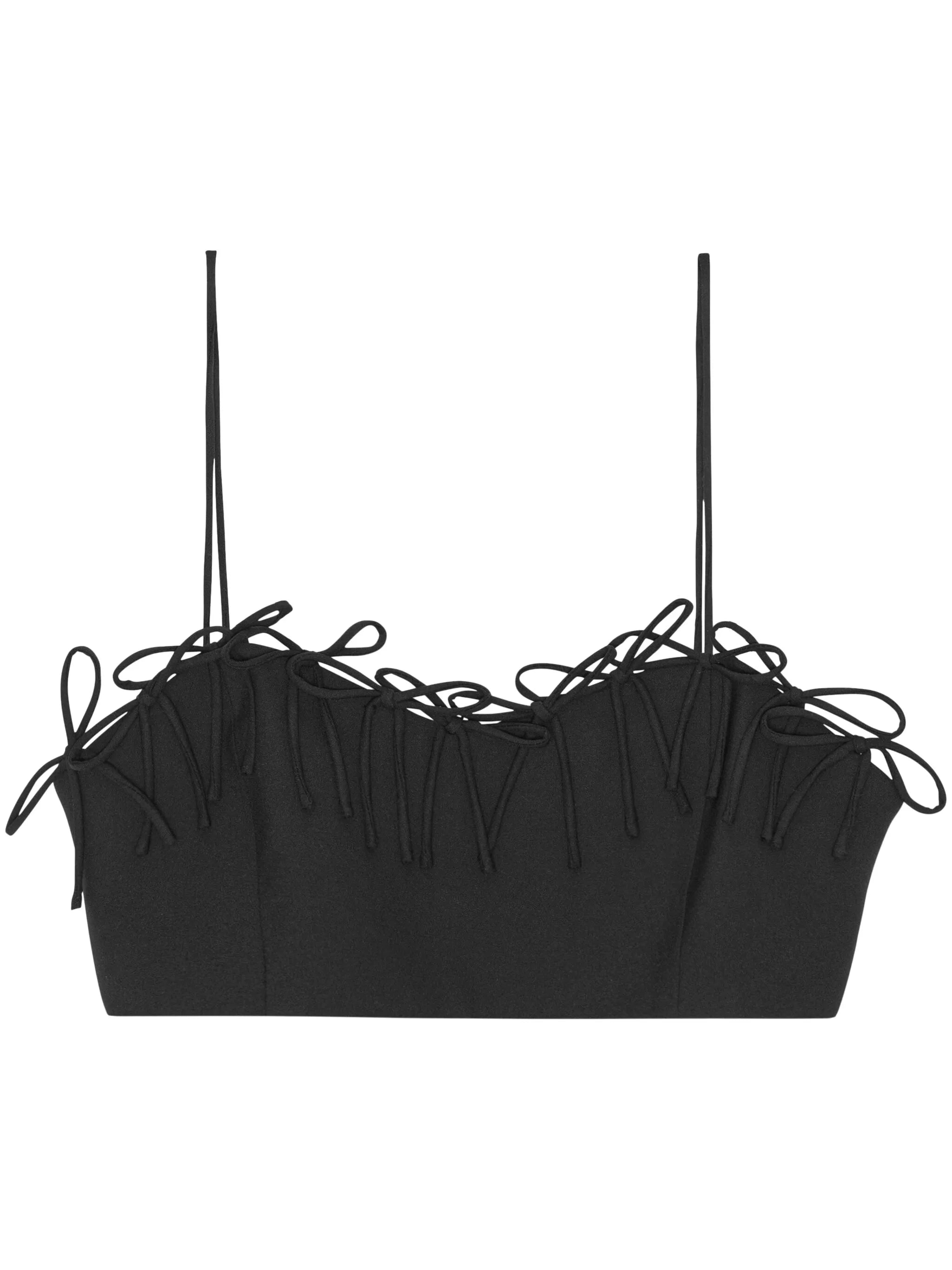 Drapey sleeveless cropped top