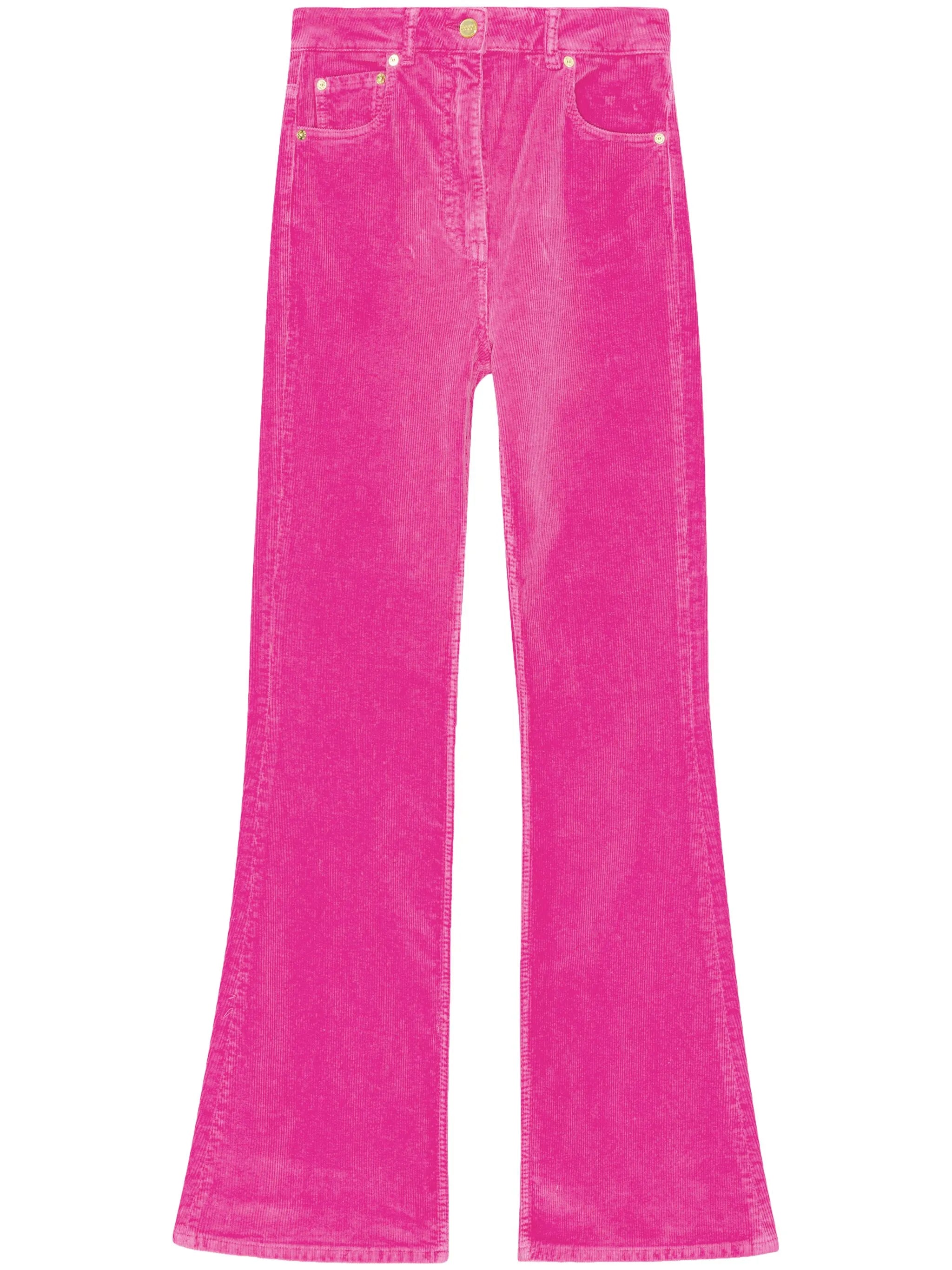 corduroy organic-cotton blend flared jeans