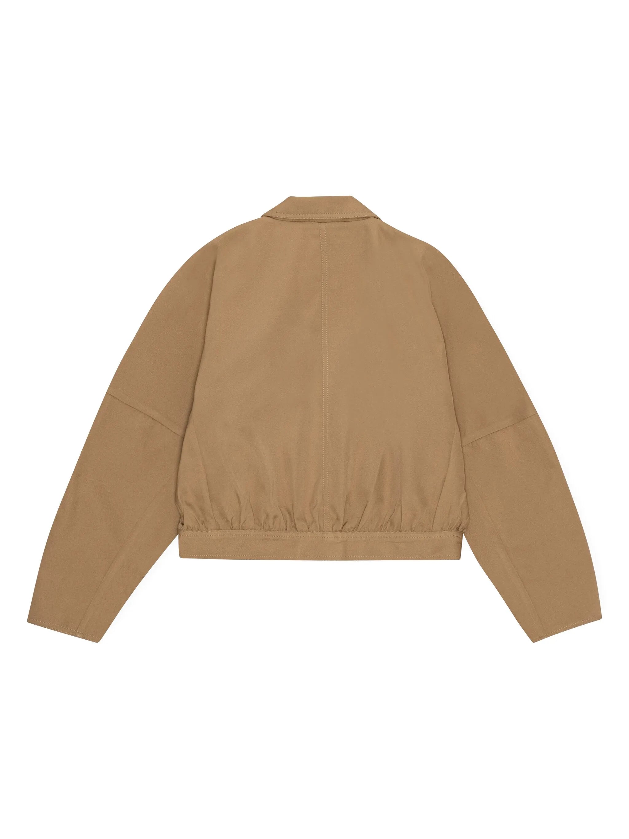 pleated cropped jacket