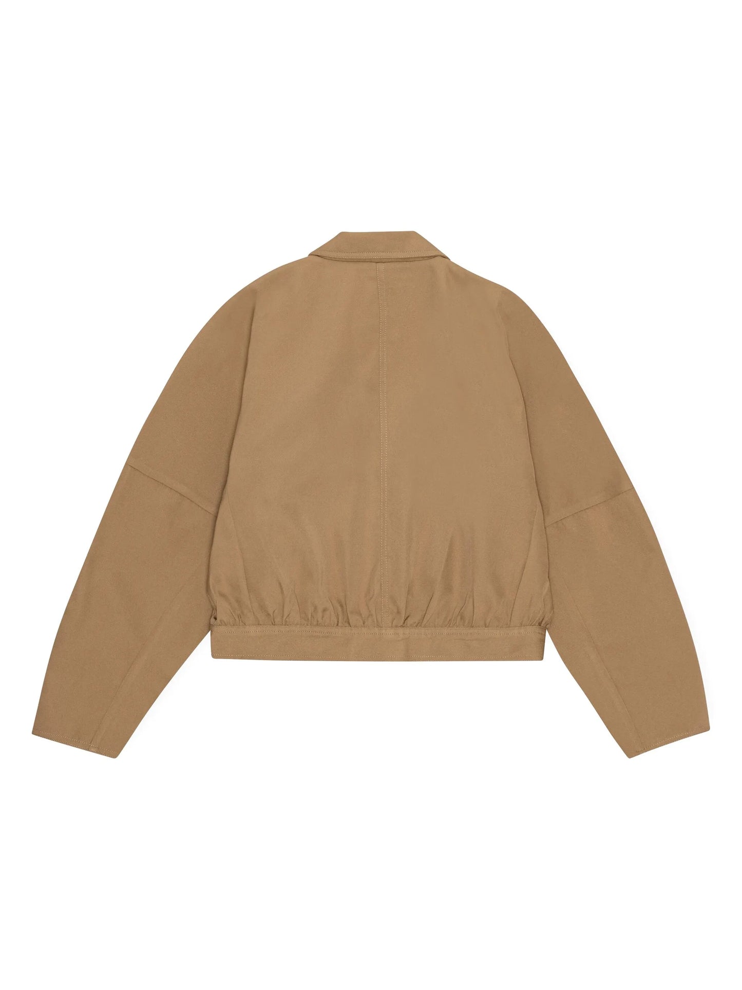 pleated cropped jacket
